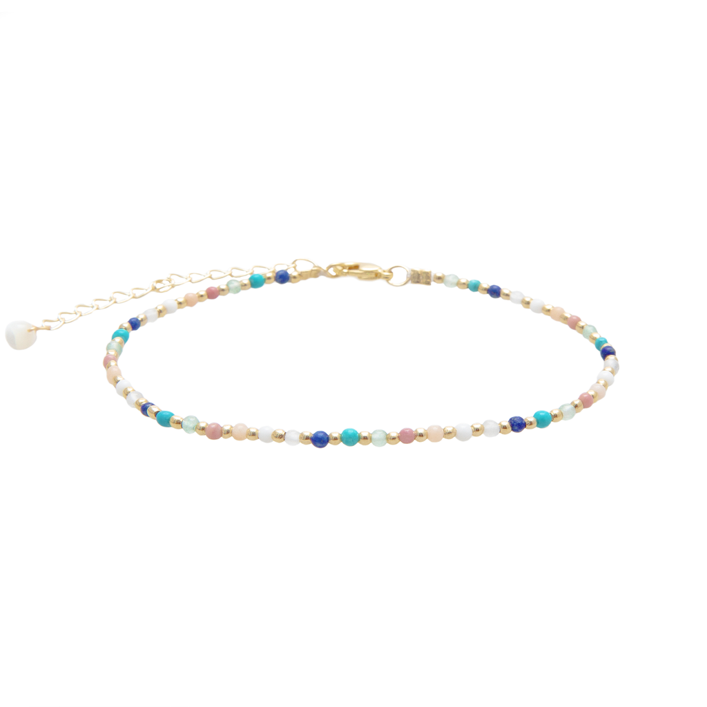 Spiritual Healer Healing 2mm Anklet Gold