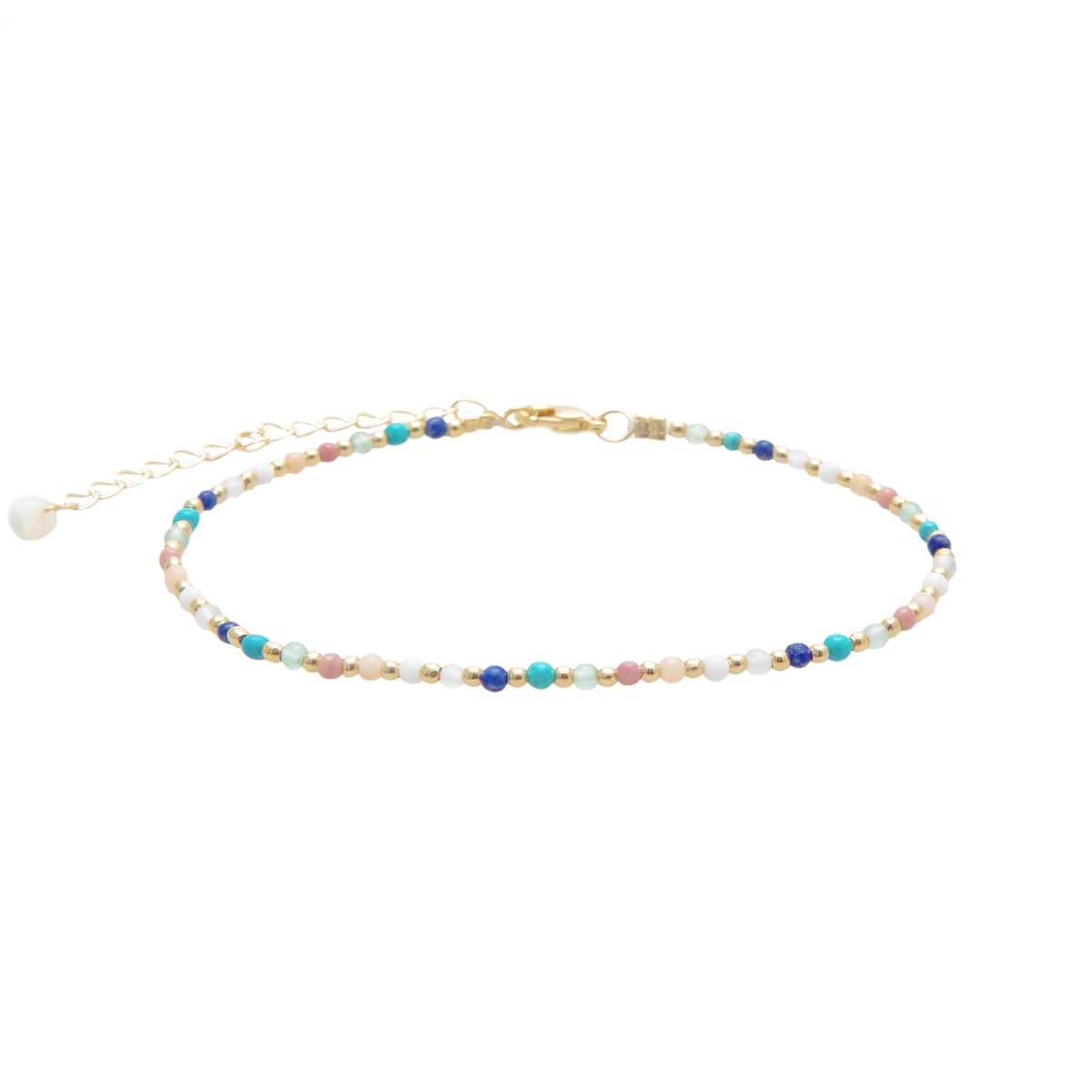 Spiritual Healer Healing 2mm Anklet Gold