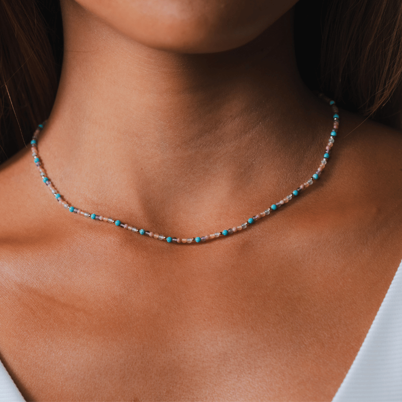 Vibrant Spirit 2mm Metal Accent Healing Necklace