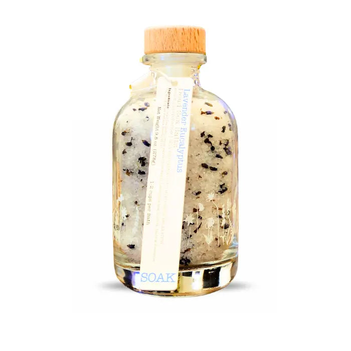Bath Soak - Lavender & Dead Sea Salt Lavender Eucalyptus 19 oz