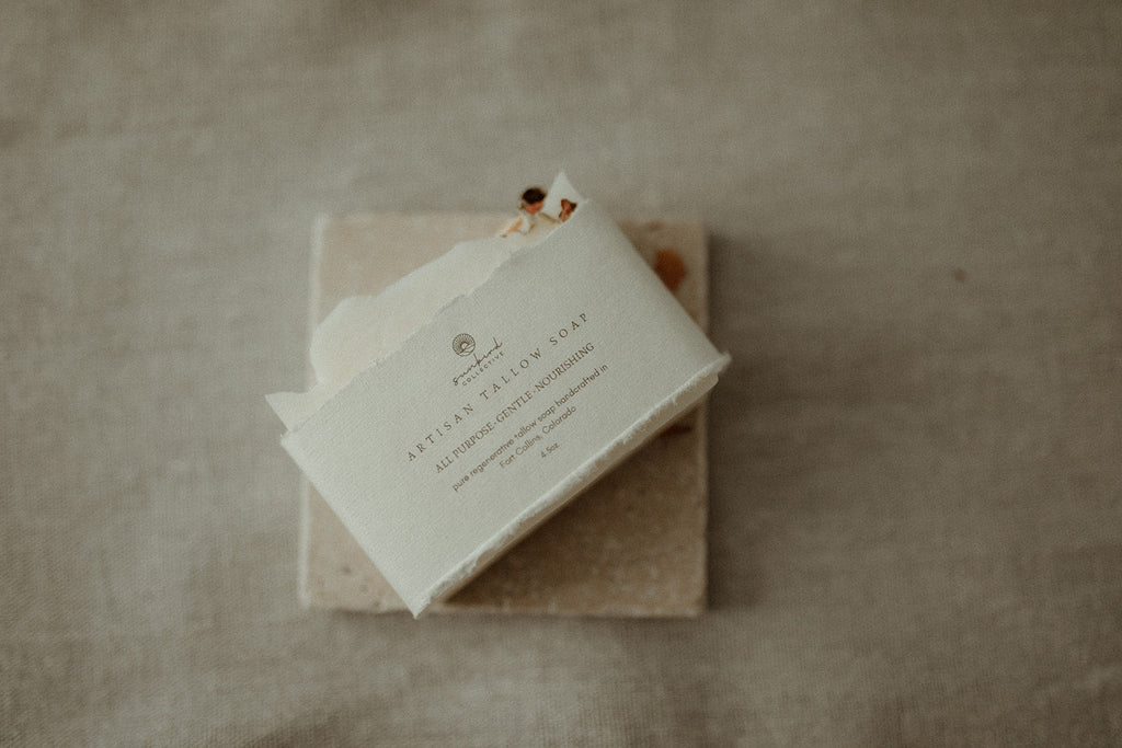 limestone soap + candle dish