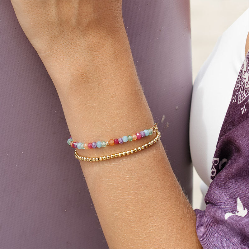Lucky Charm 3mm Metal Accent Bracelet