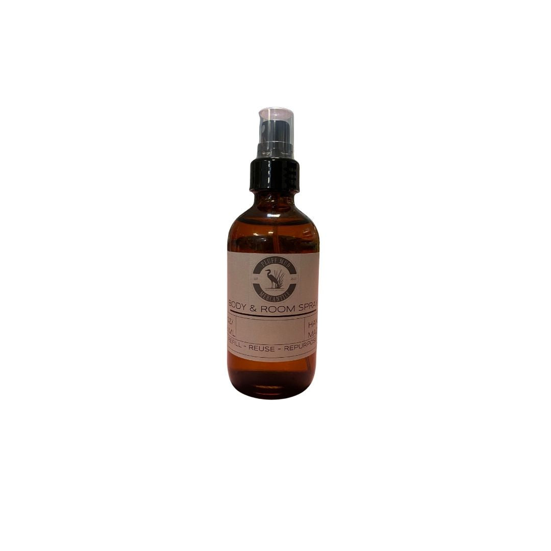 Bourbon Tobacco Vanilla Linen, Room & Aromatherapy Spray - Pluff Mud Mercantile