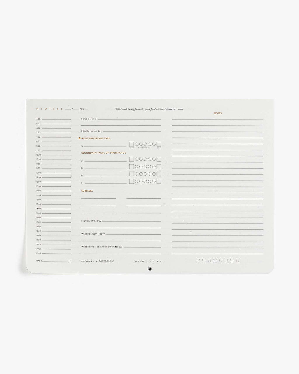 Productivity Daily Desk Pad