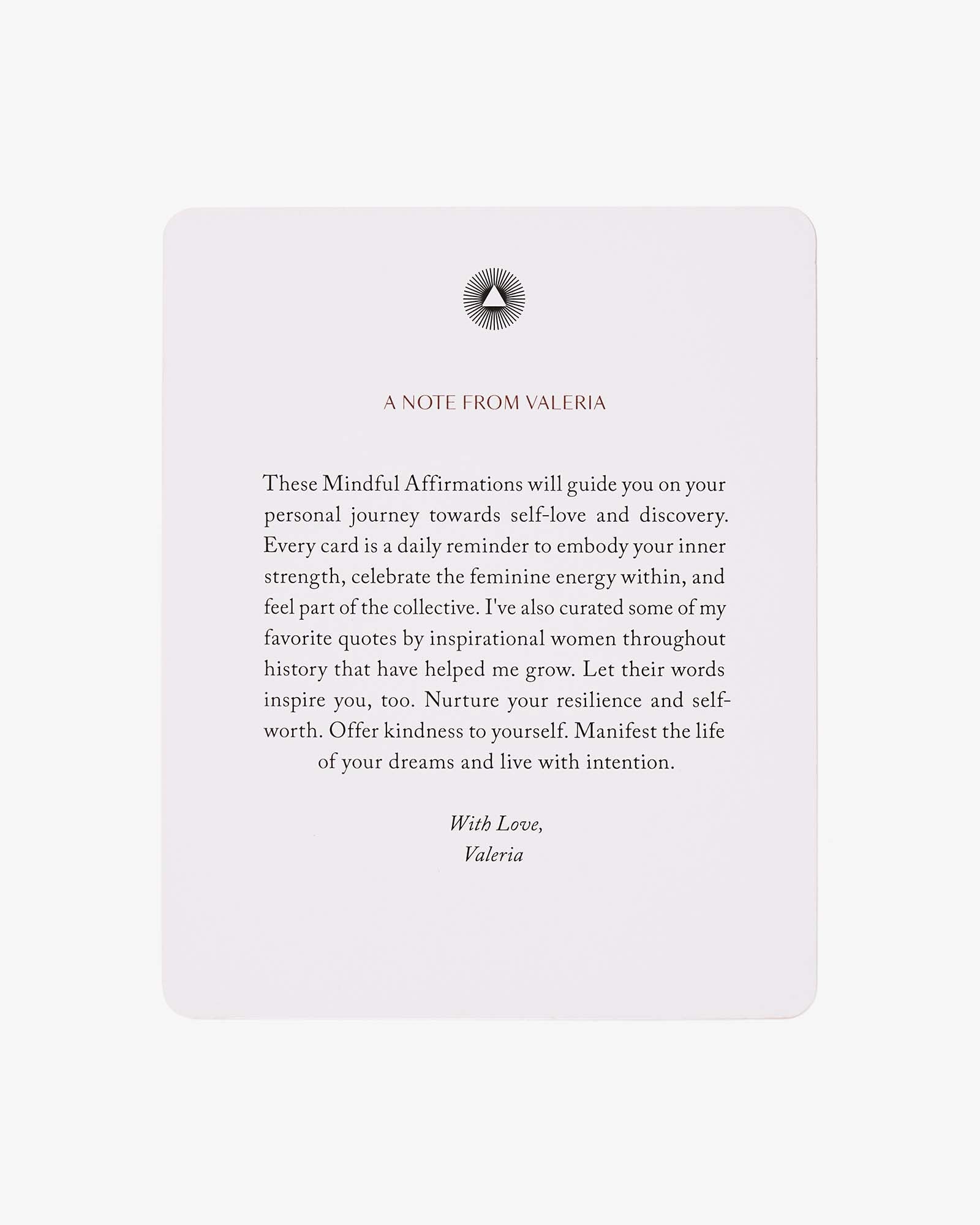 Mindful Affirmations for Women by Valeria Lipovetsky