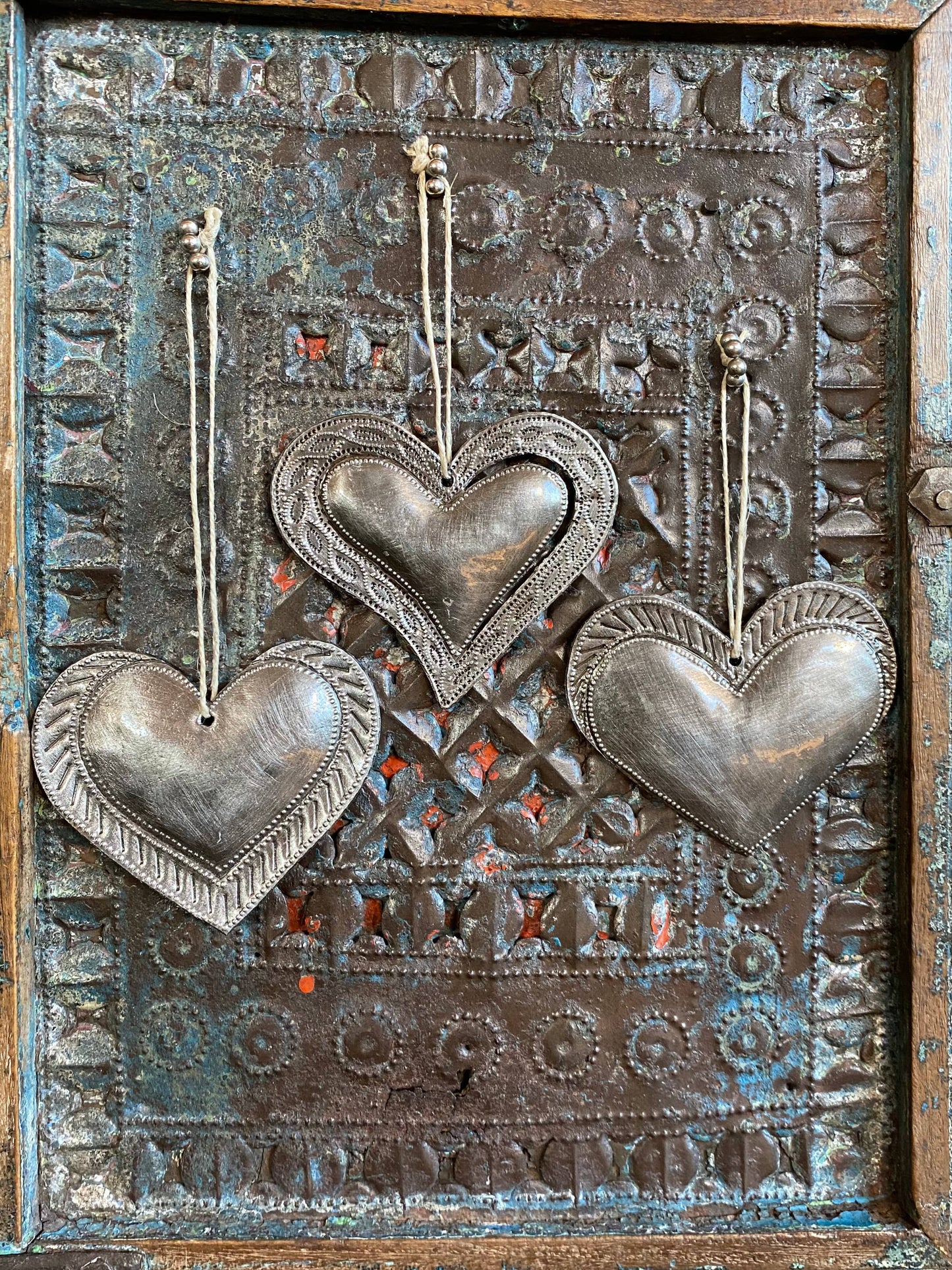 $3.50 ea. Milagro Heart Ornaments Fair Trade (set of 3) - Pluff Mud Mercantile