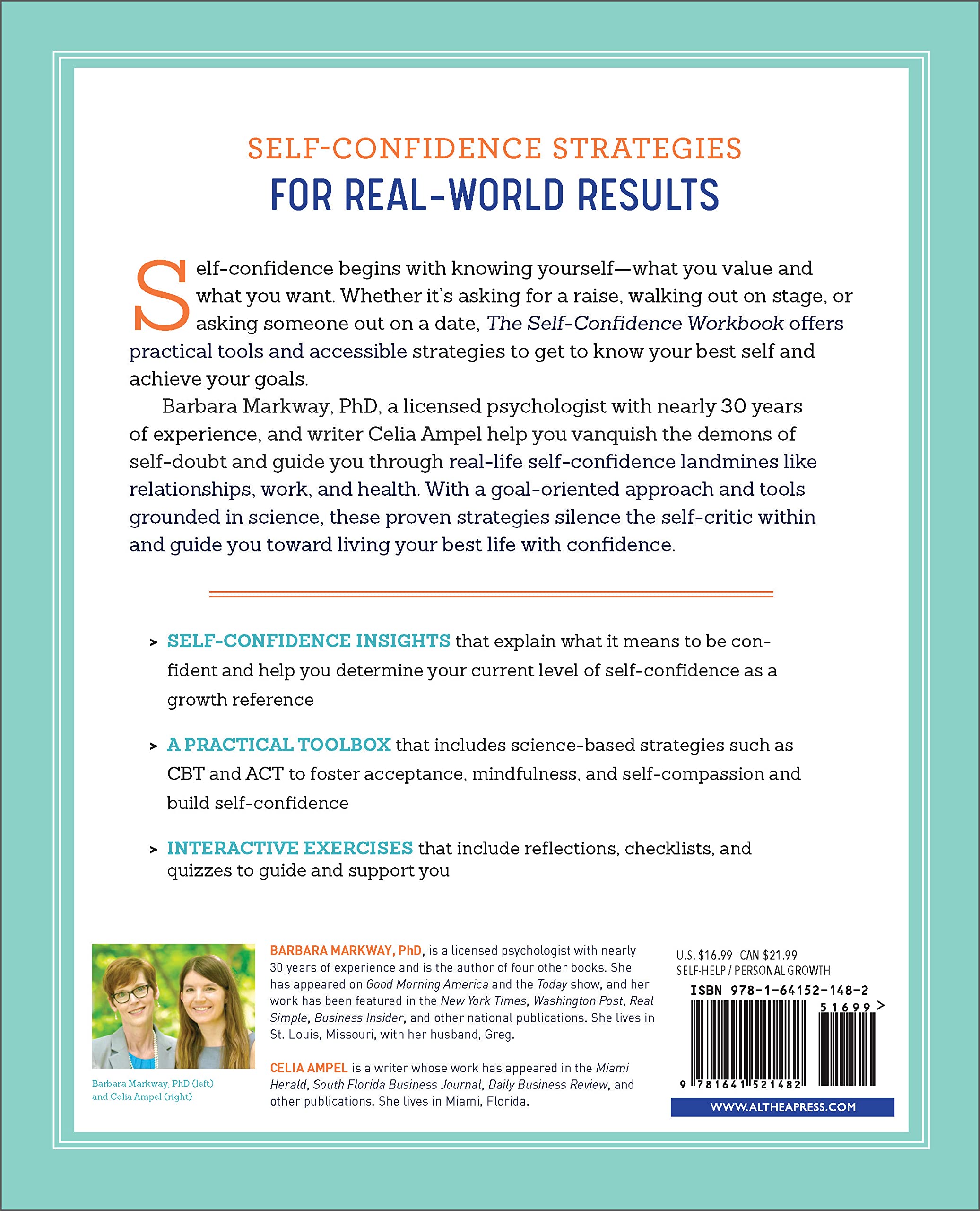 The Self Confidence Workbook: A Guide to Overcoming Self-Doubt and Improving Self-Esteem (Spiral Bound)