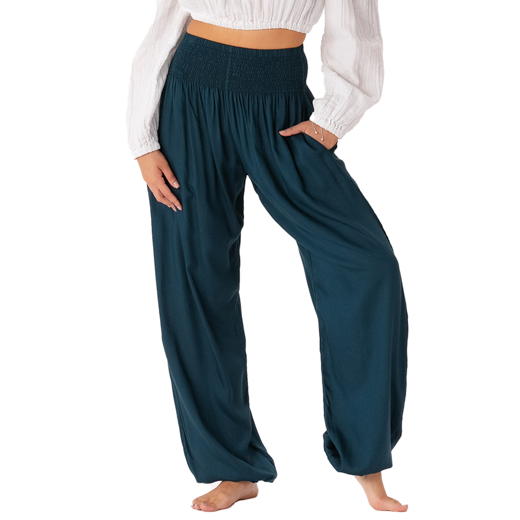 Deep Teal Harem Pants Tall