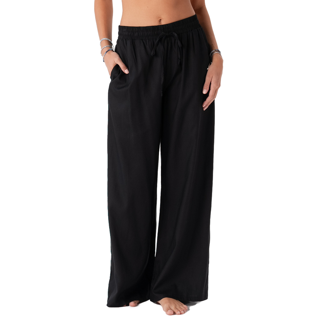 Black Wide Leg Drawstring Pants X-Large