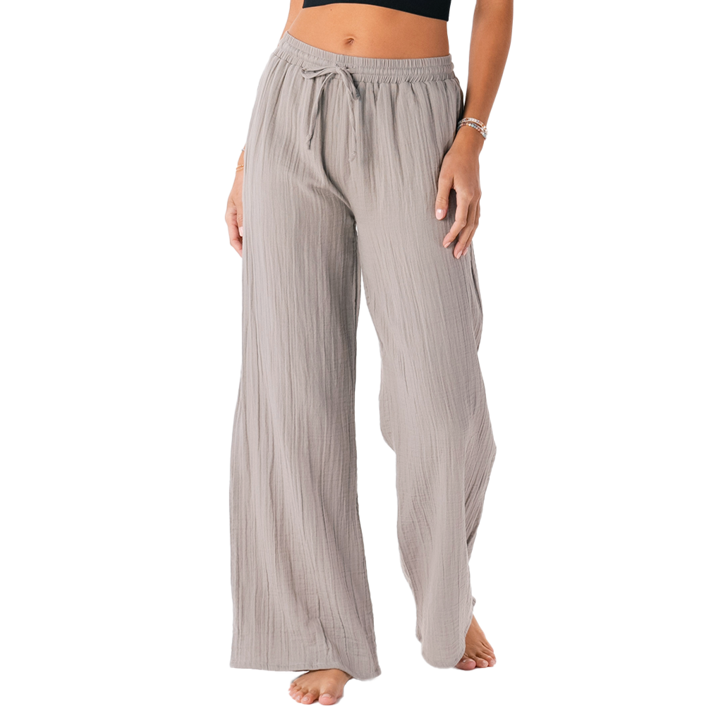 Stone Cotton Cabana Pants Regular