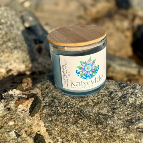 Kaiwylde Botanica 13oz Clear Jar Candle | Wooden Lid
