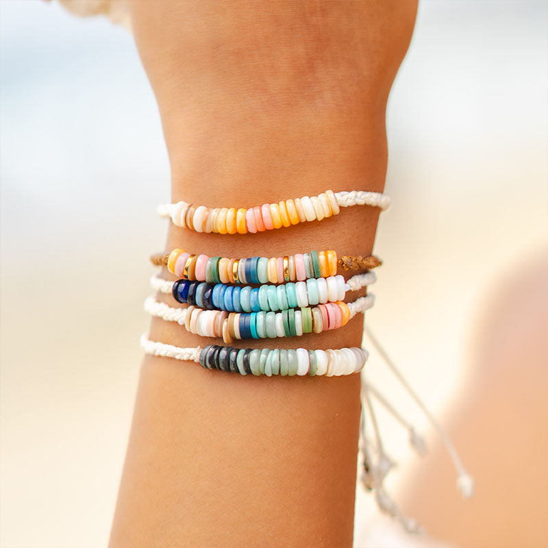 Courtney Braided Puka Shell Bracelet