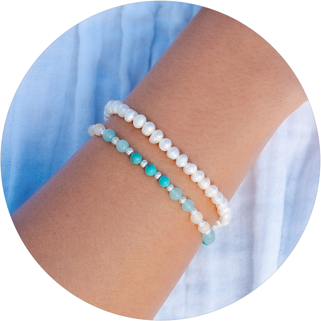 Anti-Anxiety, Healing, and Self Love Bracelet Stack Cotton