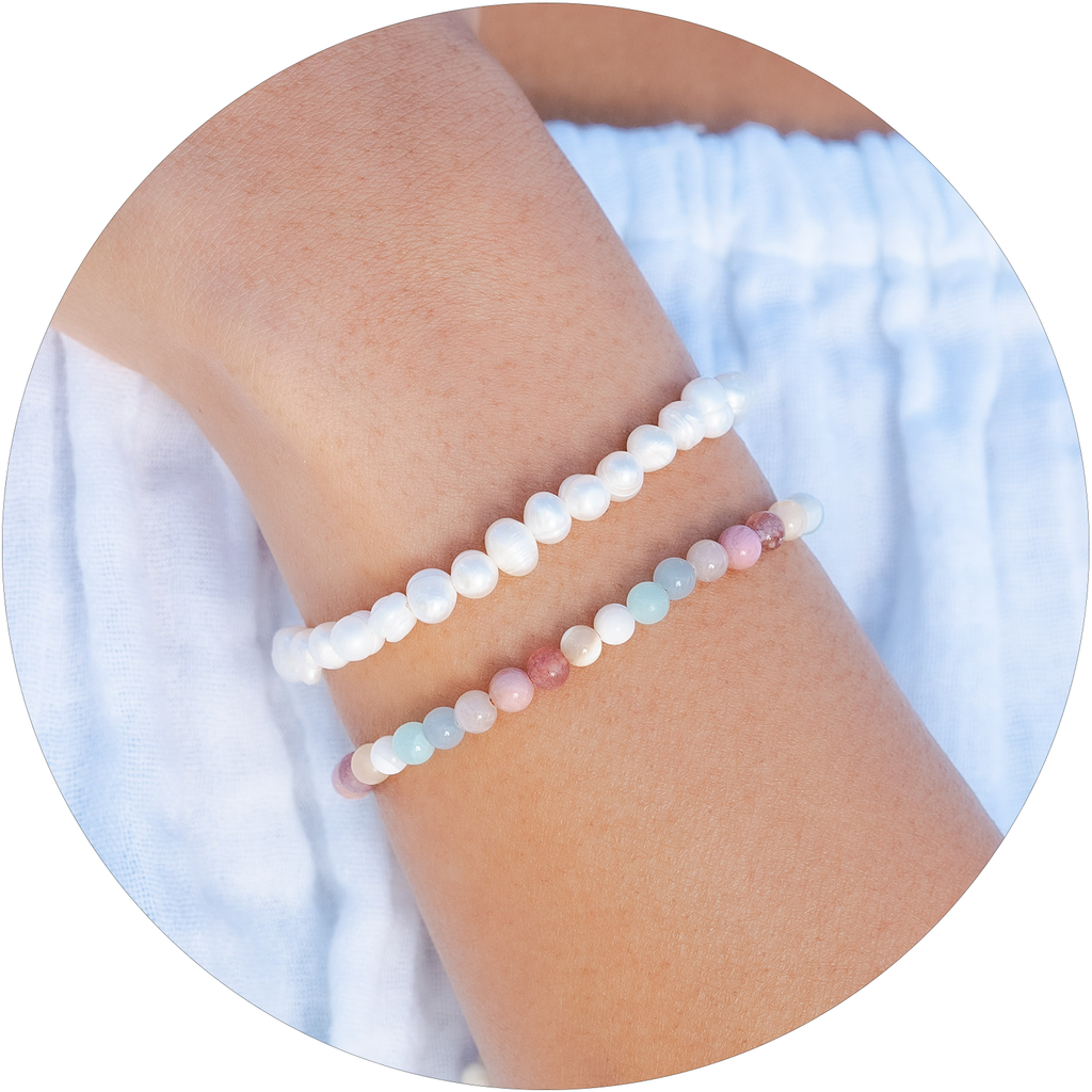 Compassion + Self Love Bracelet Stack Cotton