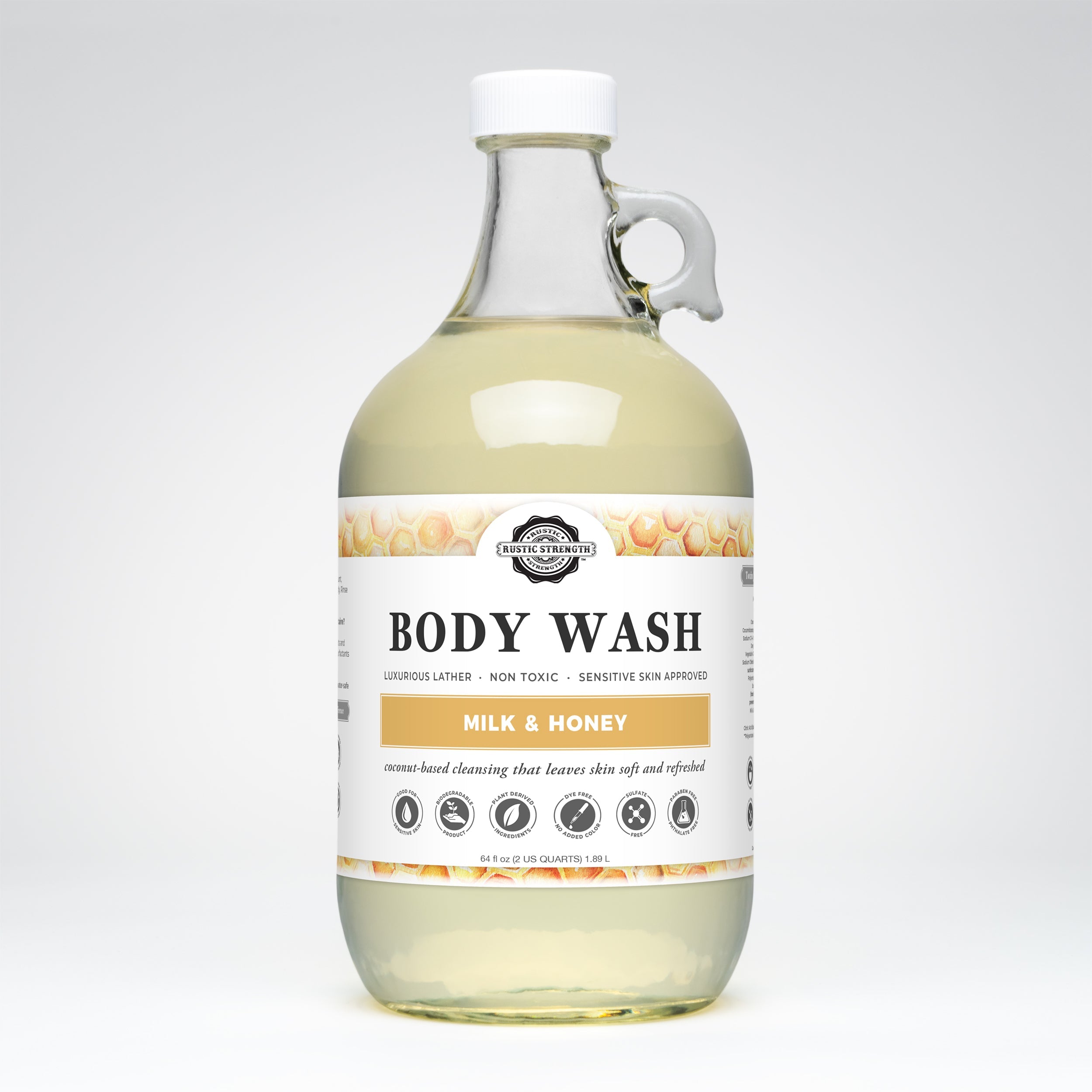 Moisturizing Body Wash | Milk & Honey Half Gallon Glass