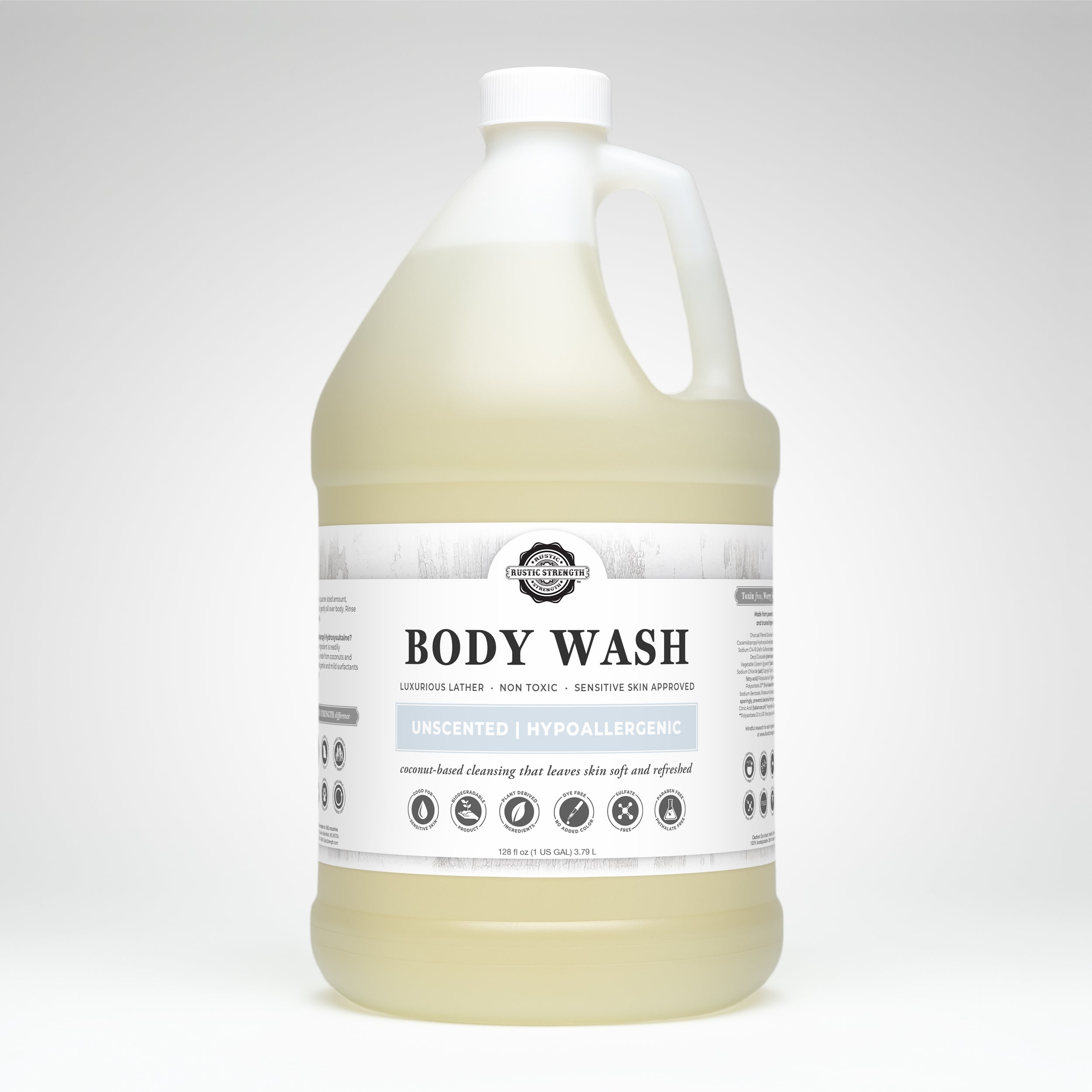 Moisturizing Body Wash | Unscented Gallon Plastic