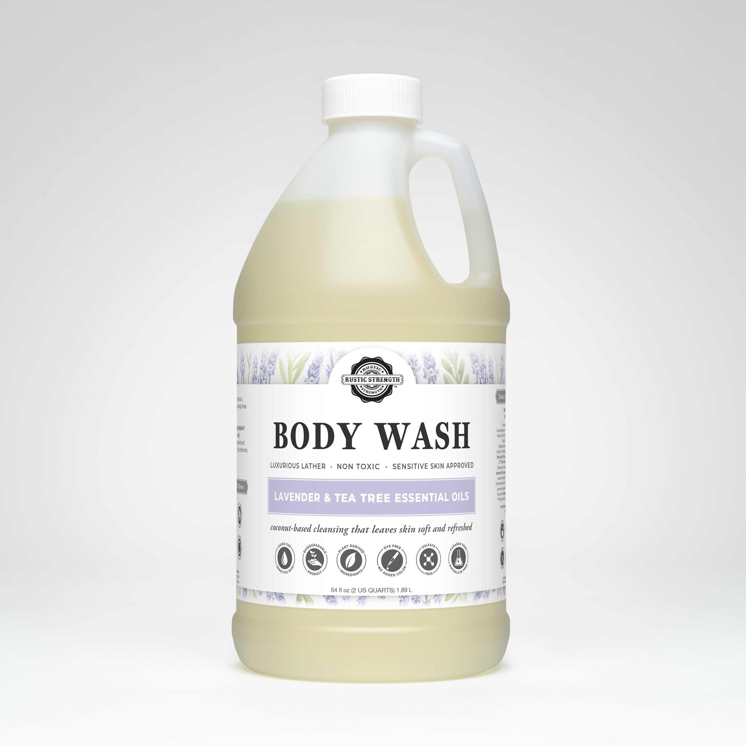 Moisturizing Body Wash | Lavender & Tea Tree Half Gallon Plastic