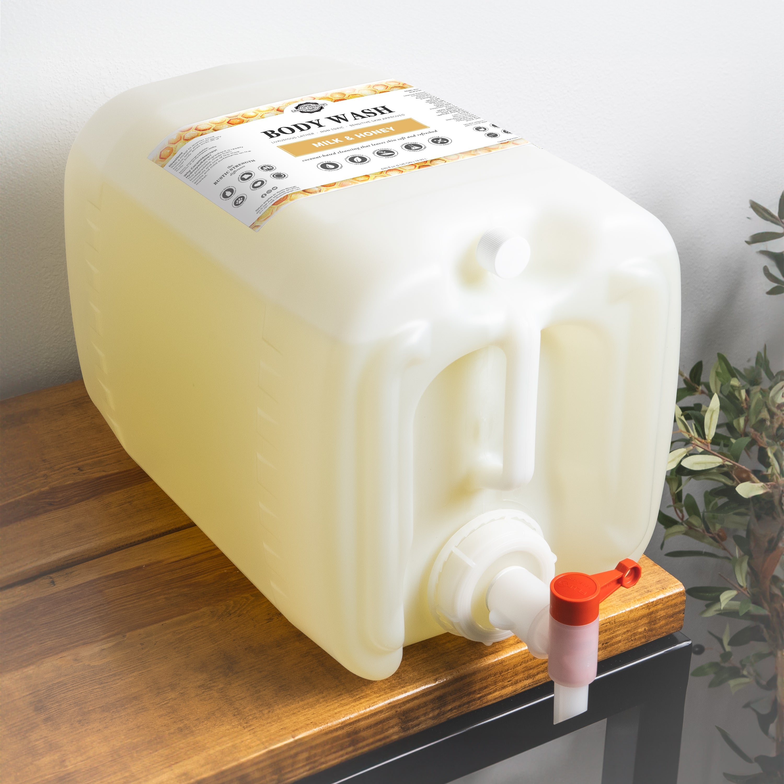 Moisturizing Body Wash | Milk & Honey 5 Gallon Eco Jug with Spout