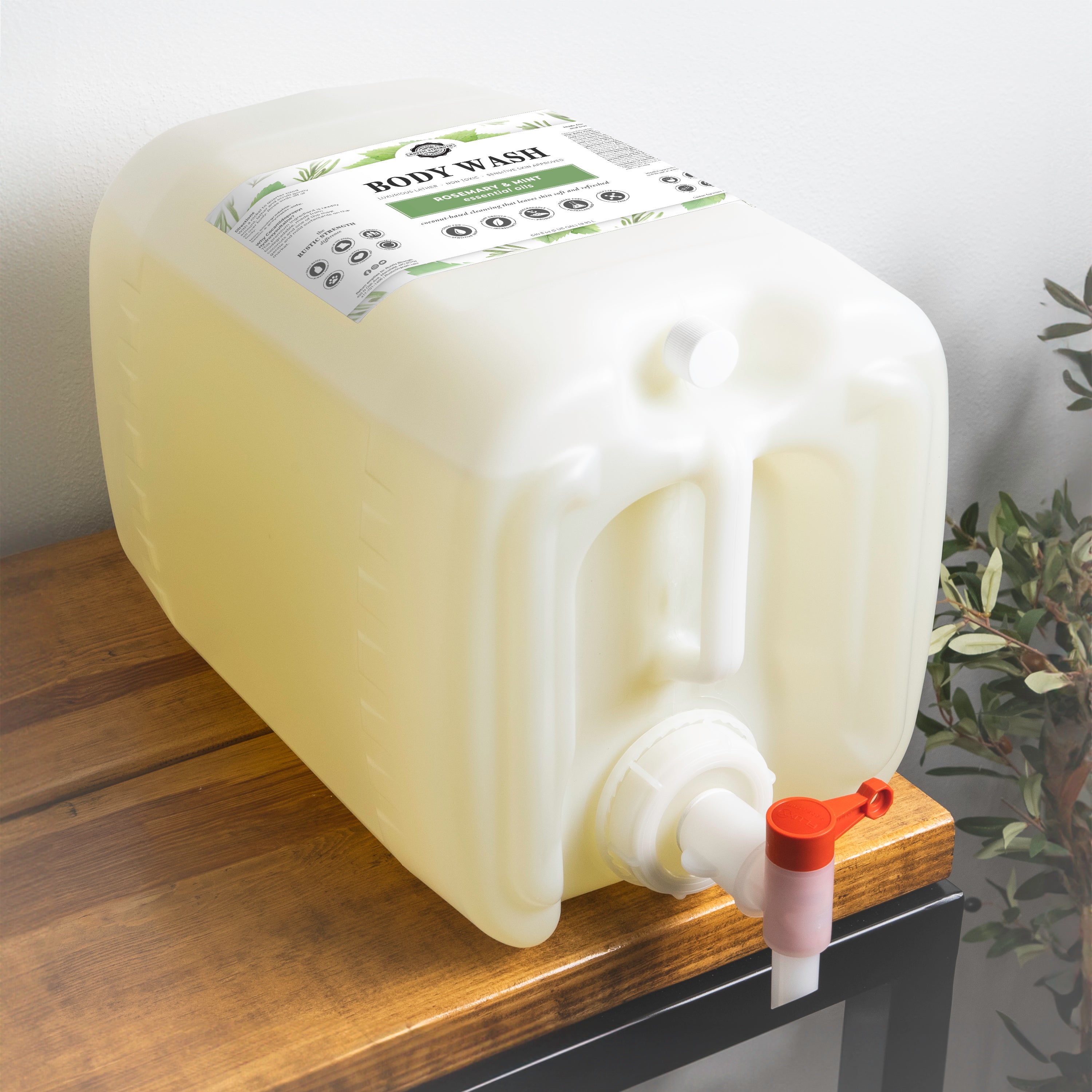 Moisturizing Body Wash | Rosemary & Mint 5 Gallon Eco Jug with Spout