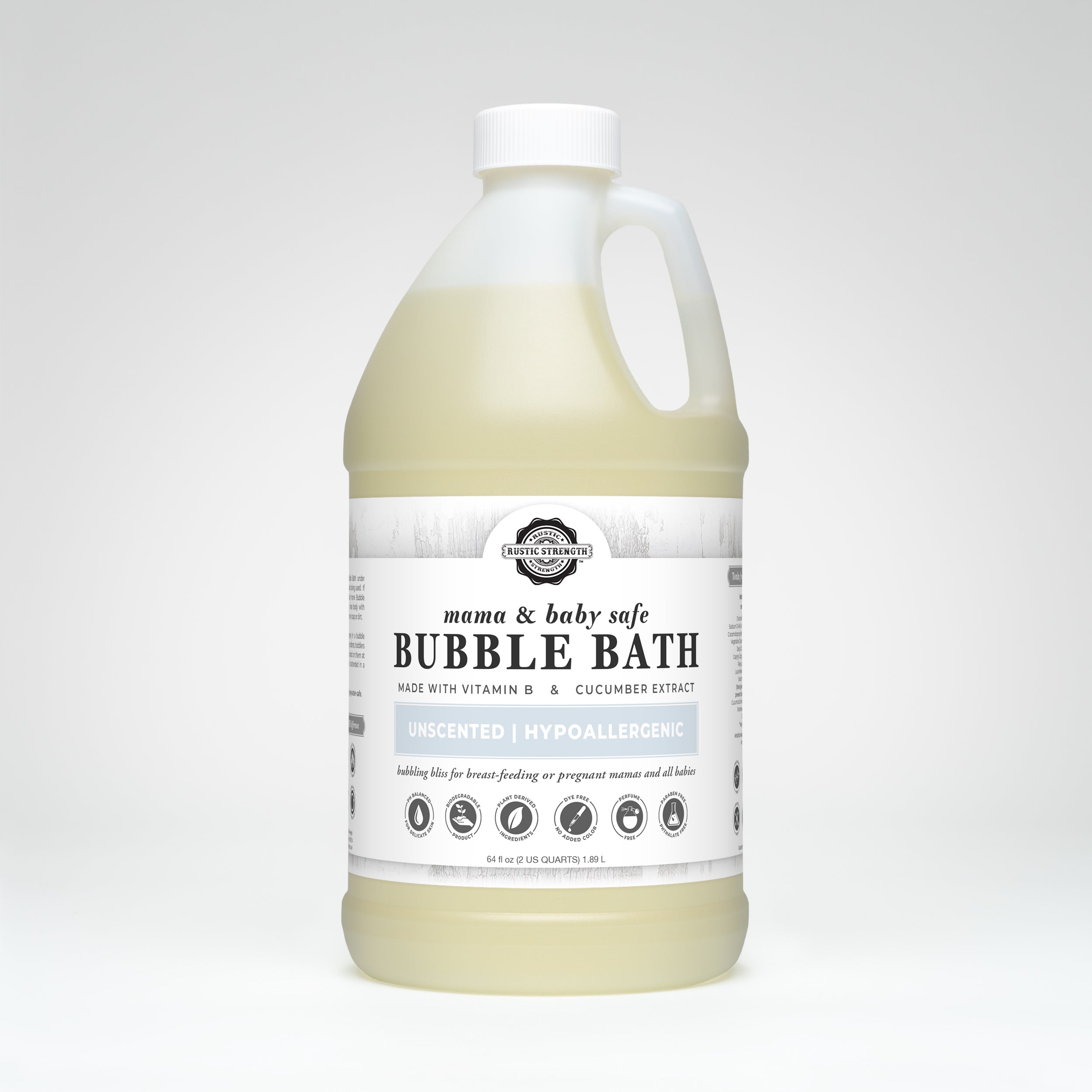 Bubble Bath | Mama + Baby Safe Half Gallon Plastic
