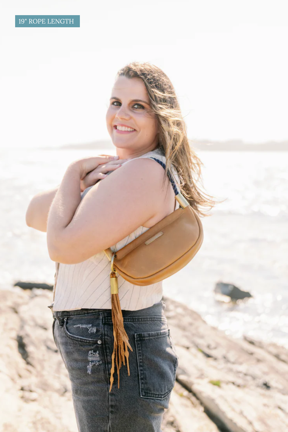 Clam Shell Bag // in Brown Leather