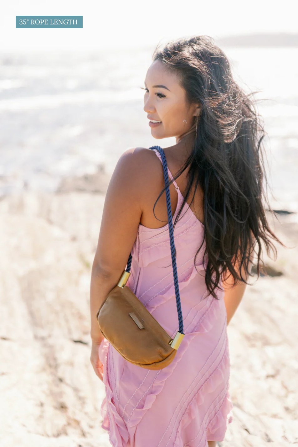 Clam Shell Bag // in Brown Leather