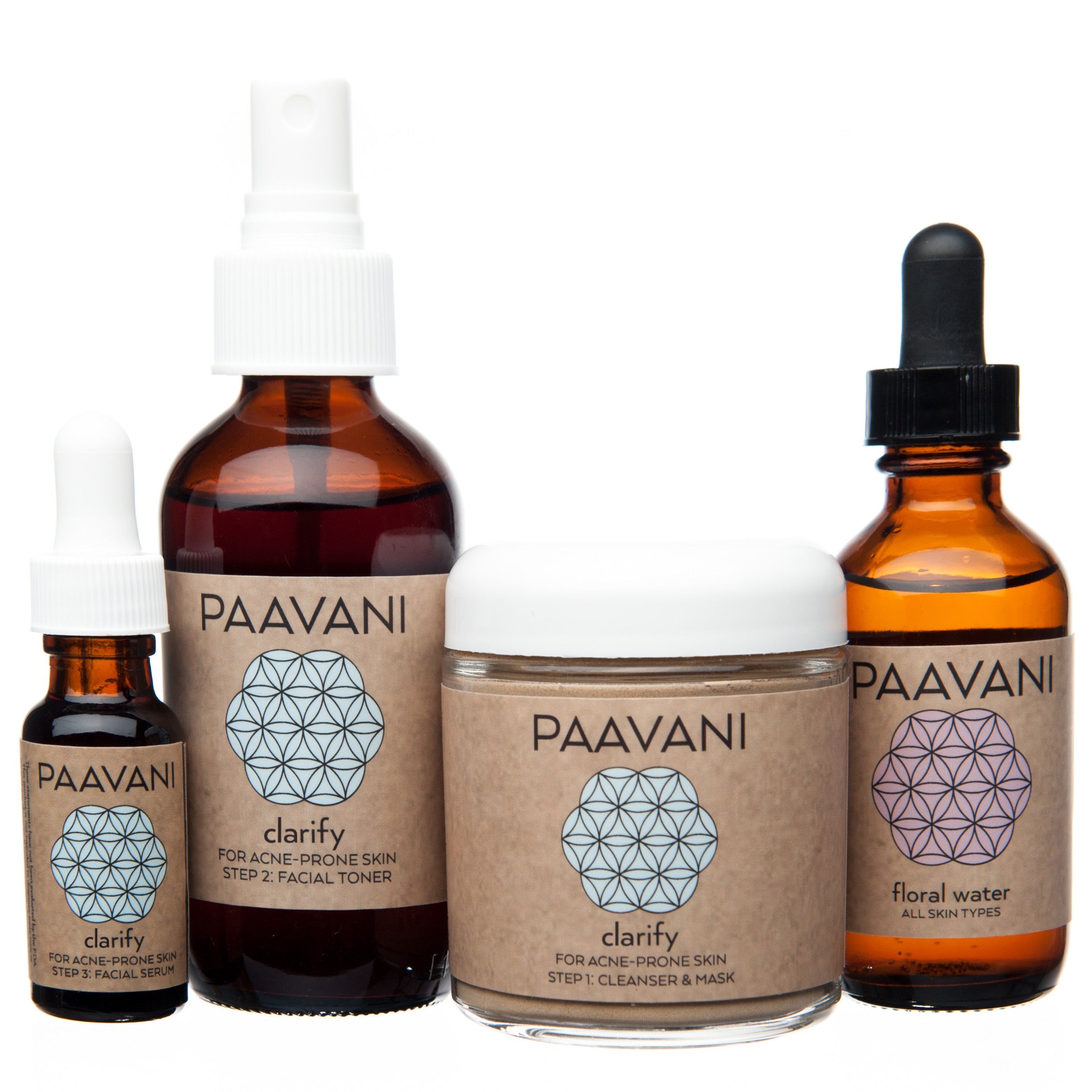 Clarify Skincare Ritual | Ayurvedic Set for Blemish-Prone & Oily Skin Glass Jar