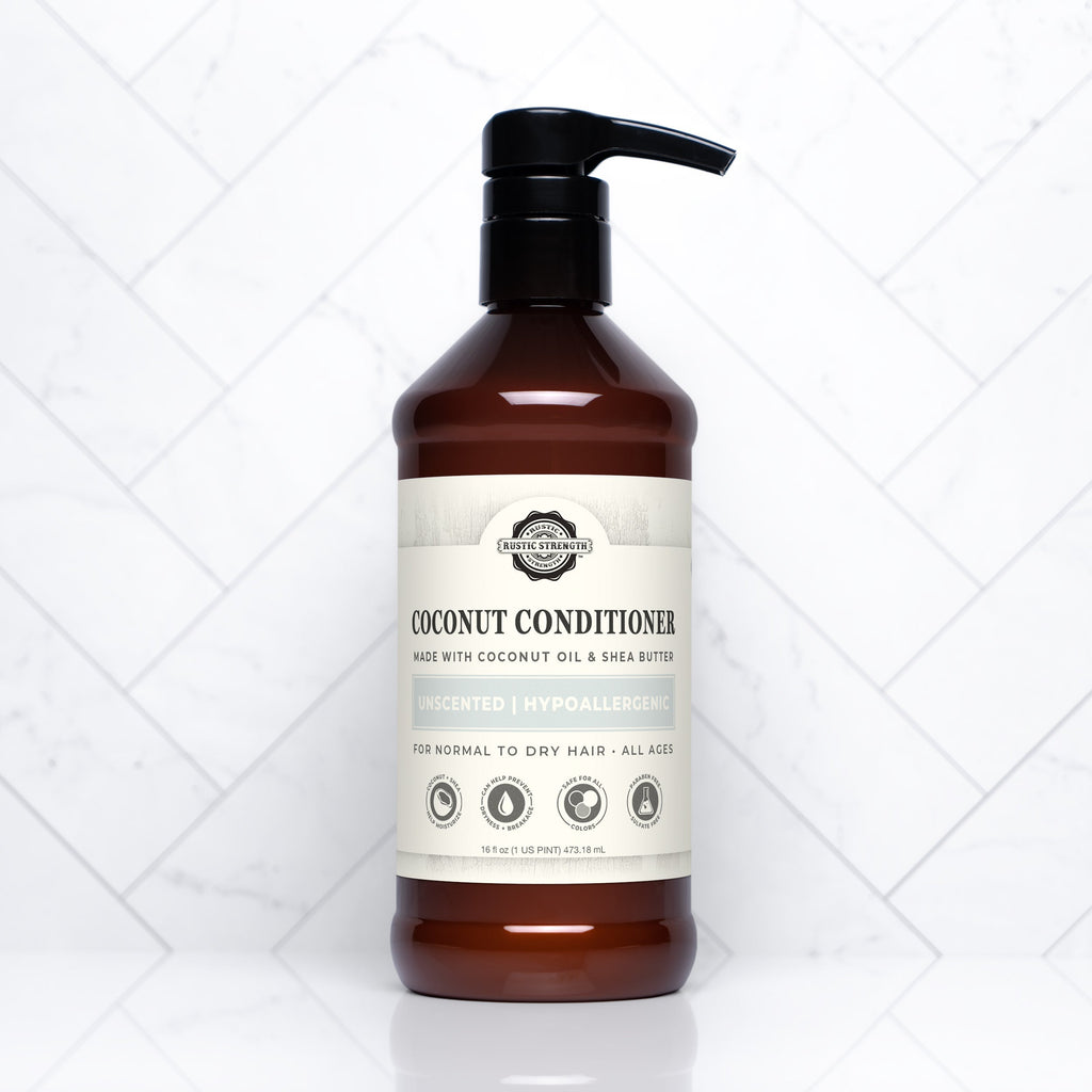 Coconut Conditioner | Unscented 16 oz Plastic