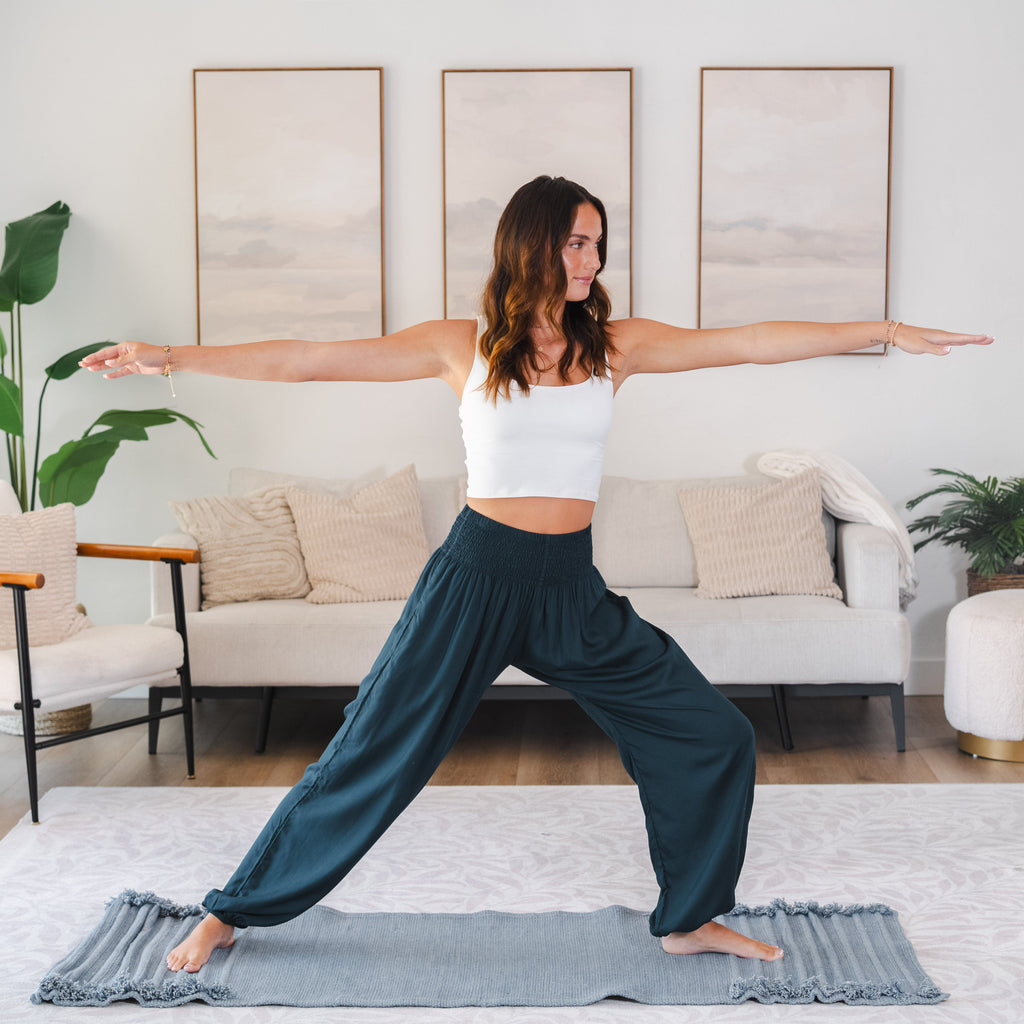 Deep Teal Harem Pants