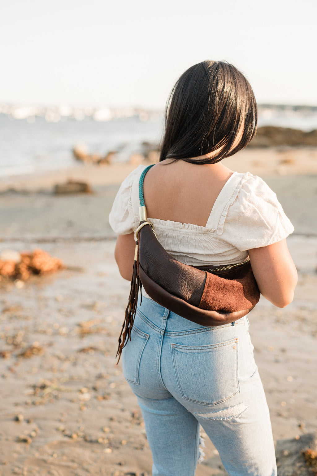 Sling Bag // in Brown Leather