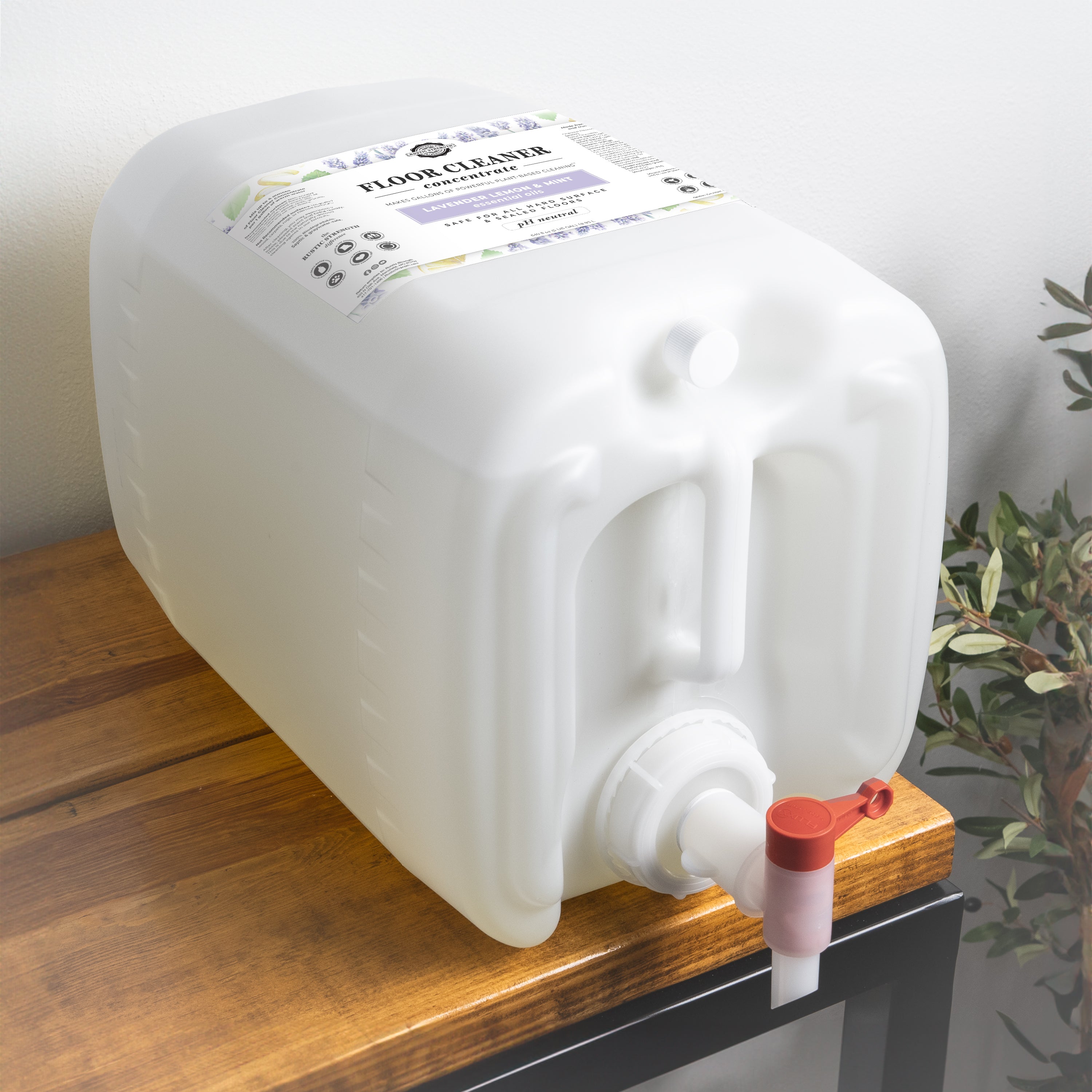 Floor Cleaner Concentrate | Lavender, Lemon & Mint 5 Gallon Eco Jug with Spout