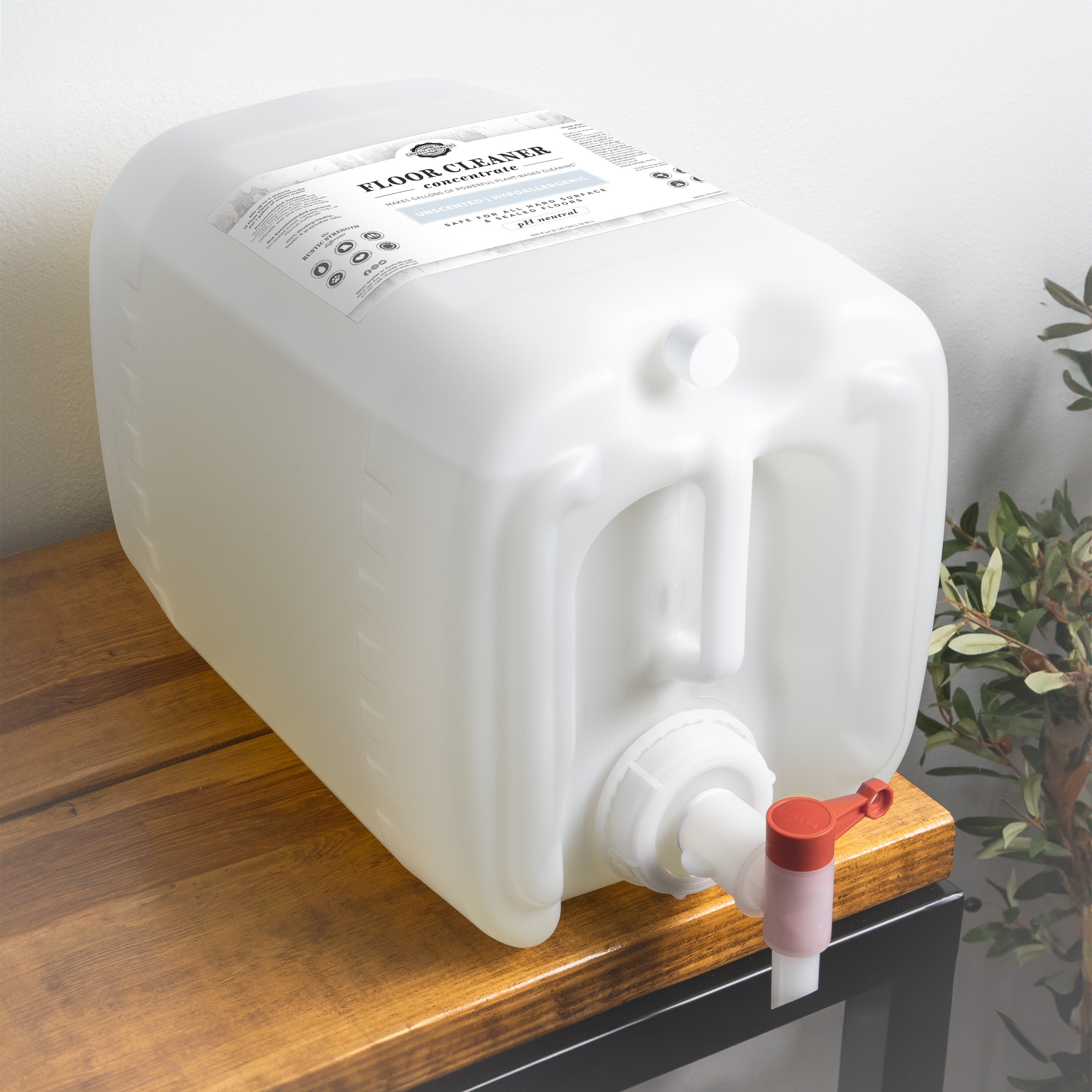 Floor Cleaner Concentrate | Unscented 5 Gallon Eco Jug with Spout