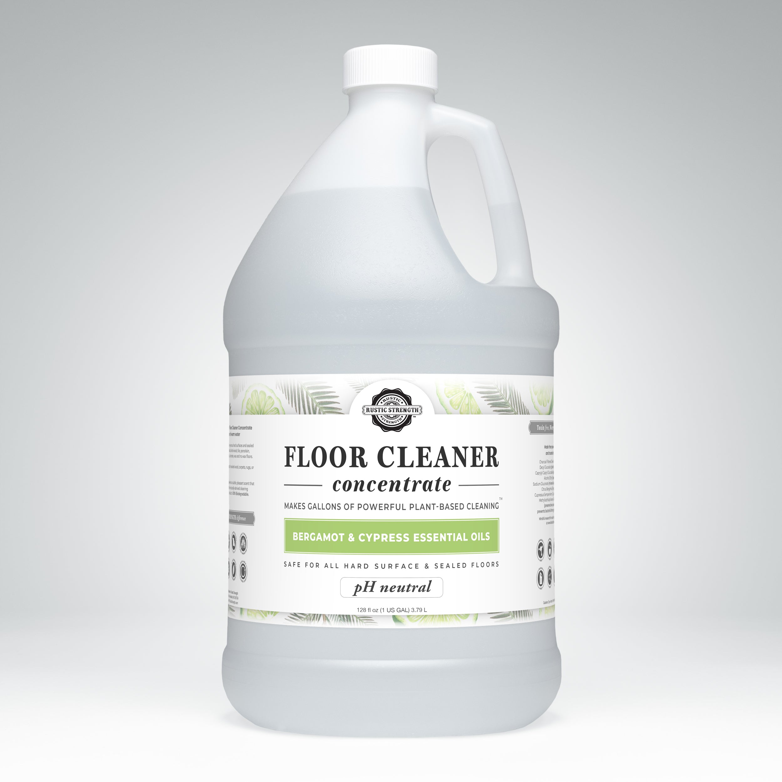 Floor Cleaner Concentrate | Bergamot & Cypress Gallon Plastic