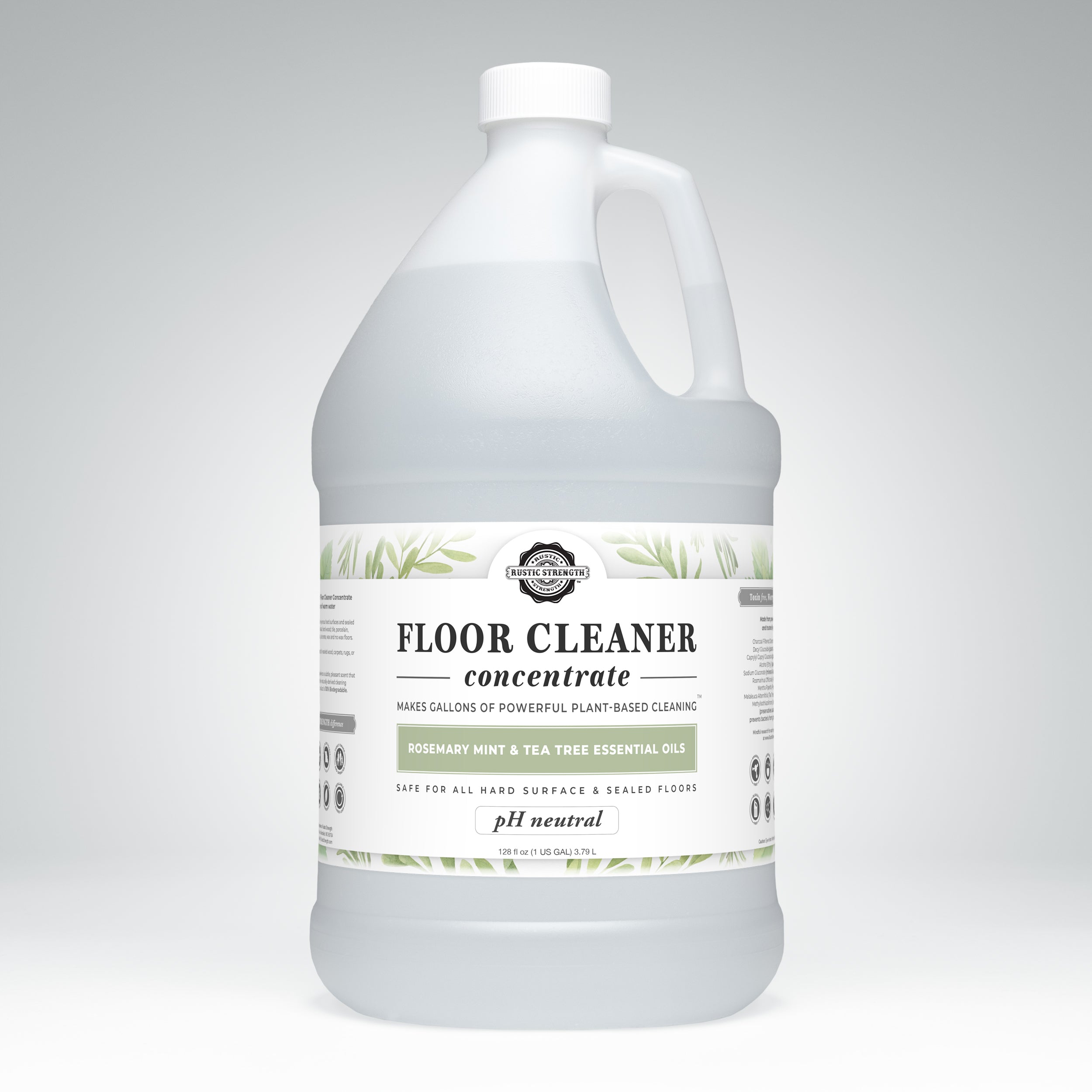 Floor Cleaner Concentrate | Rosemary, Mint & Tea Tree Gallon Plastic