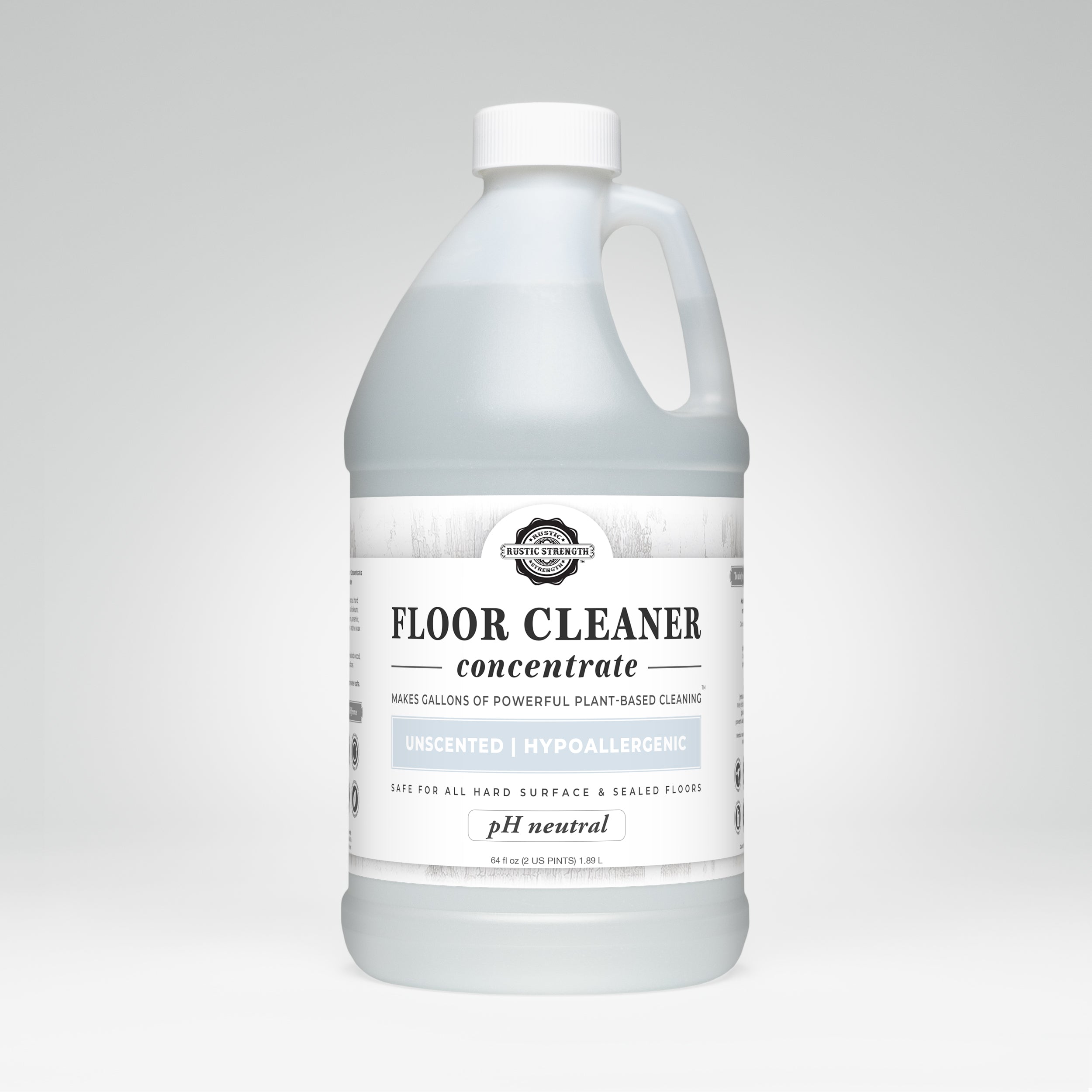 Floor Cleaner Concentrate | Unscented Half Gallon Plastic