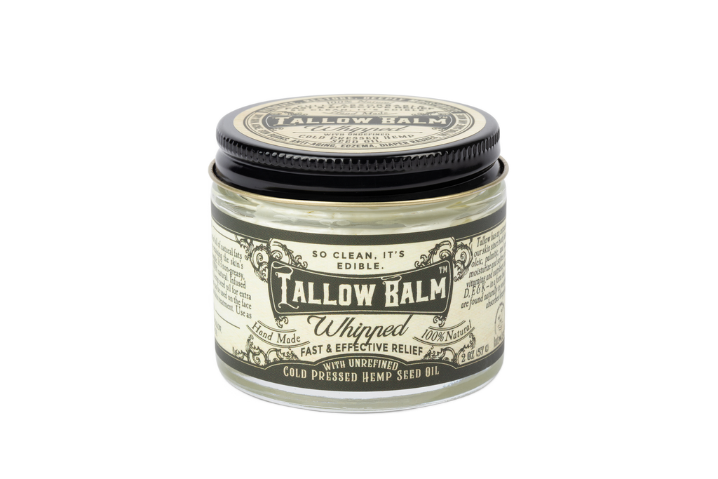 Tallow Balm - Whipped with Hemp Seed Oil 2 oz