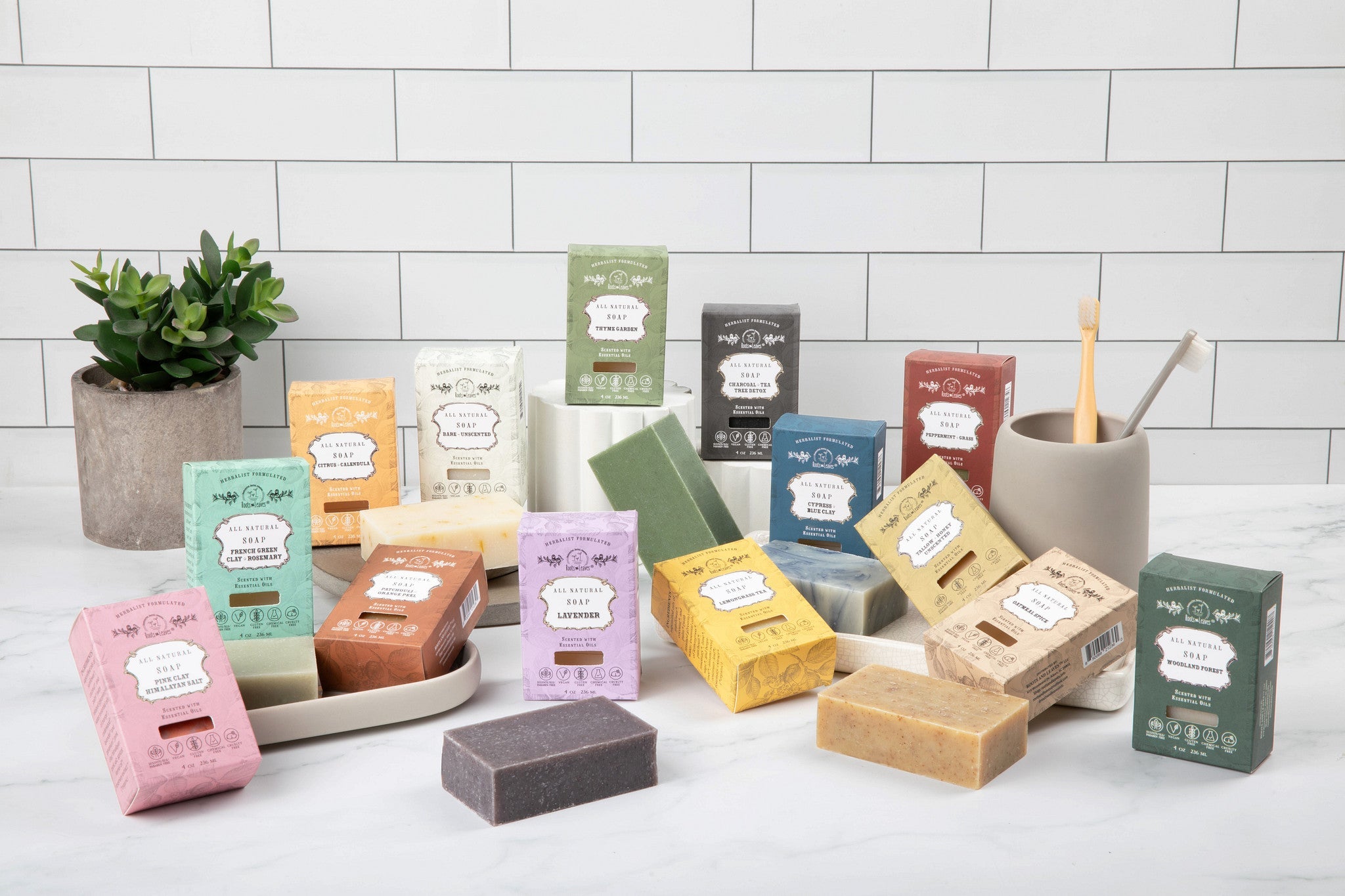 Organic Vegan Pink Clay + Himalayan Salt Bar Soap