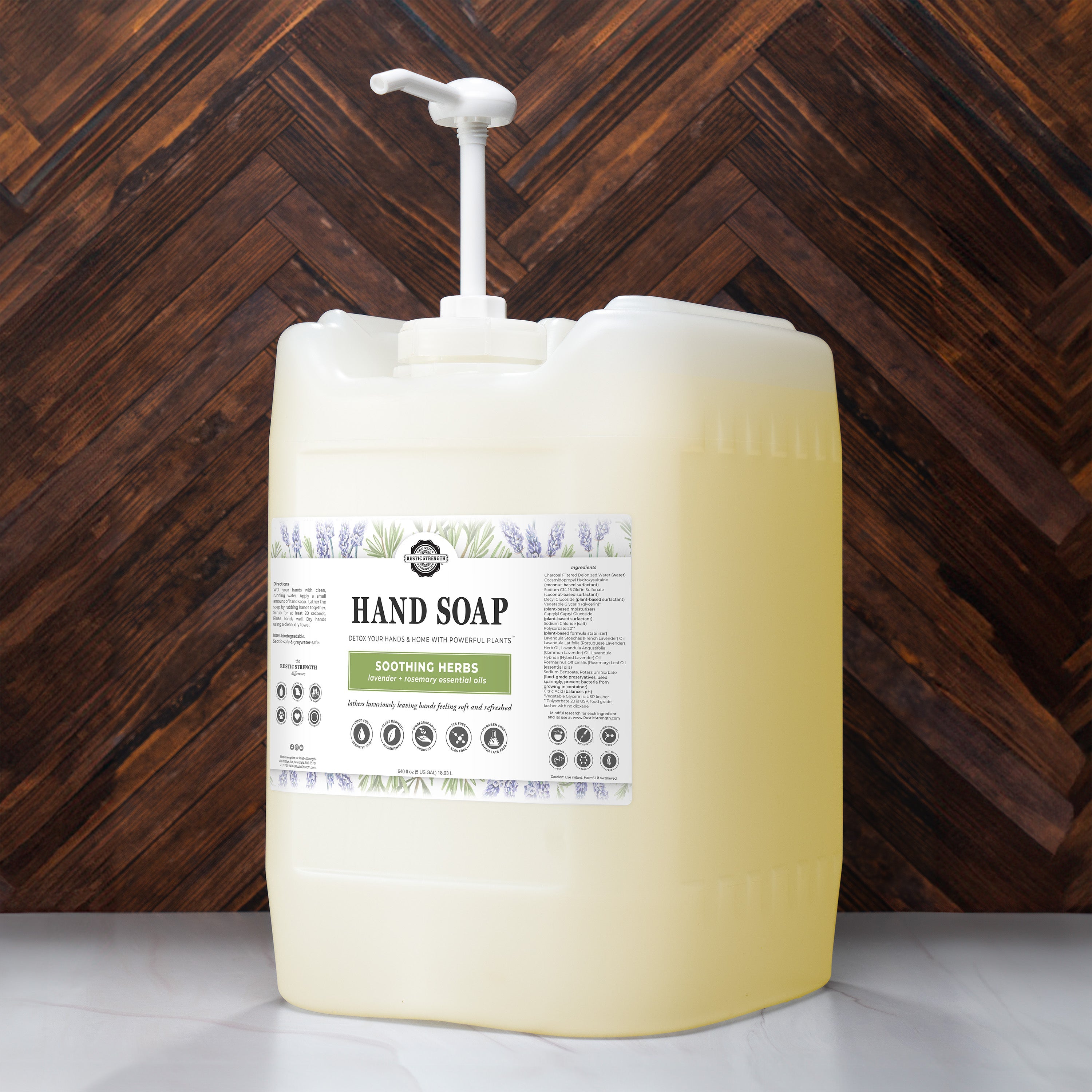 Hand Soap | Soothing Herbs 5 Gallon Eco Jug with Pump