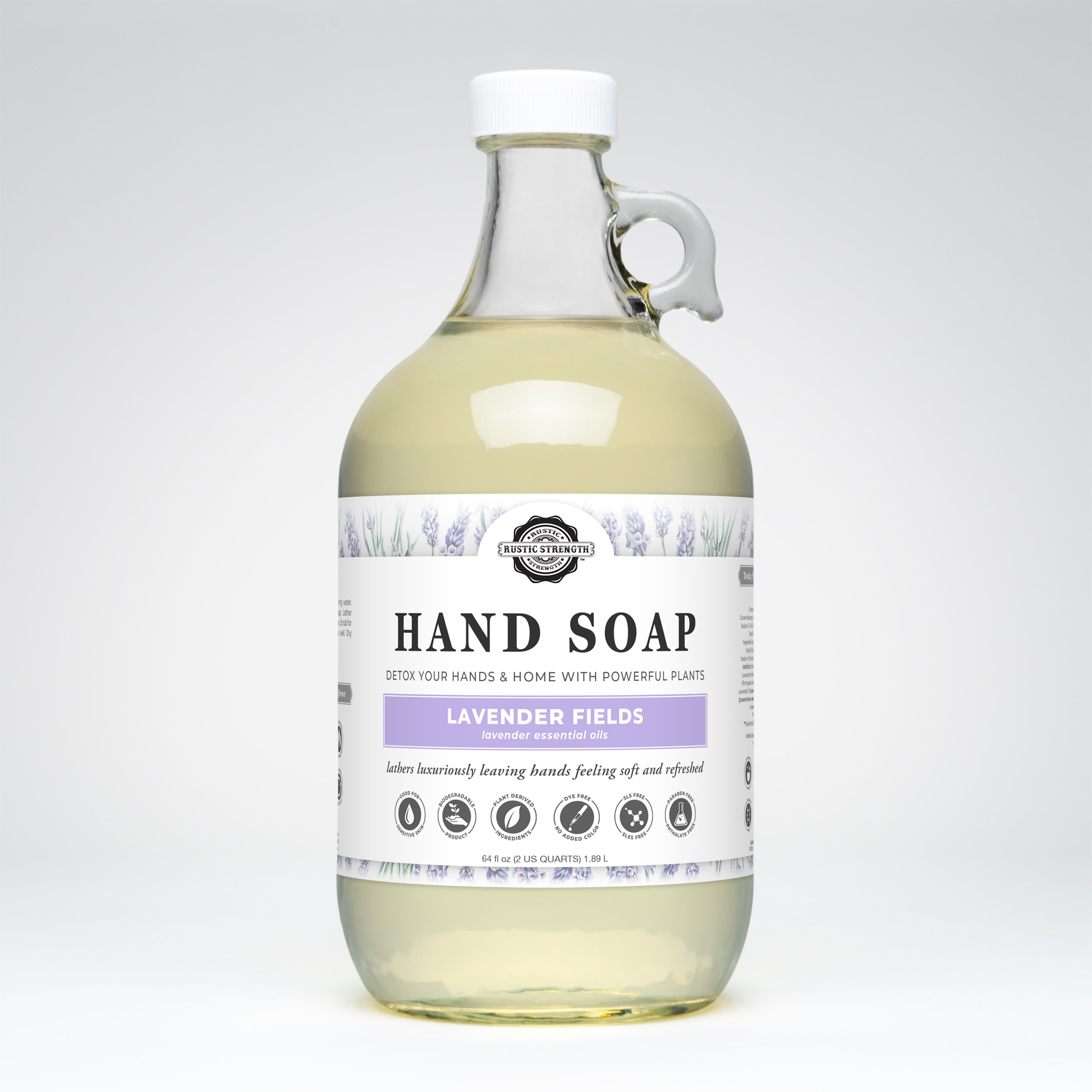 Hand Soap | Lavender Fields Half Gallon Glass