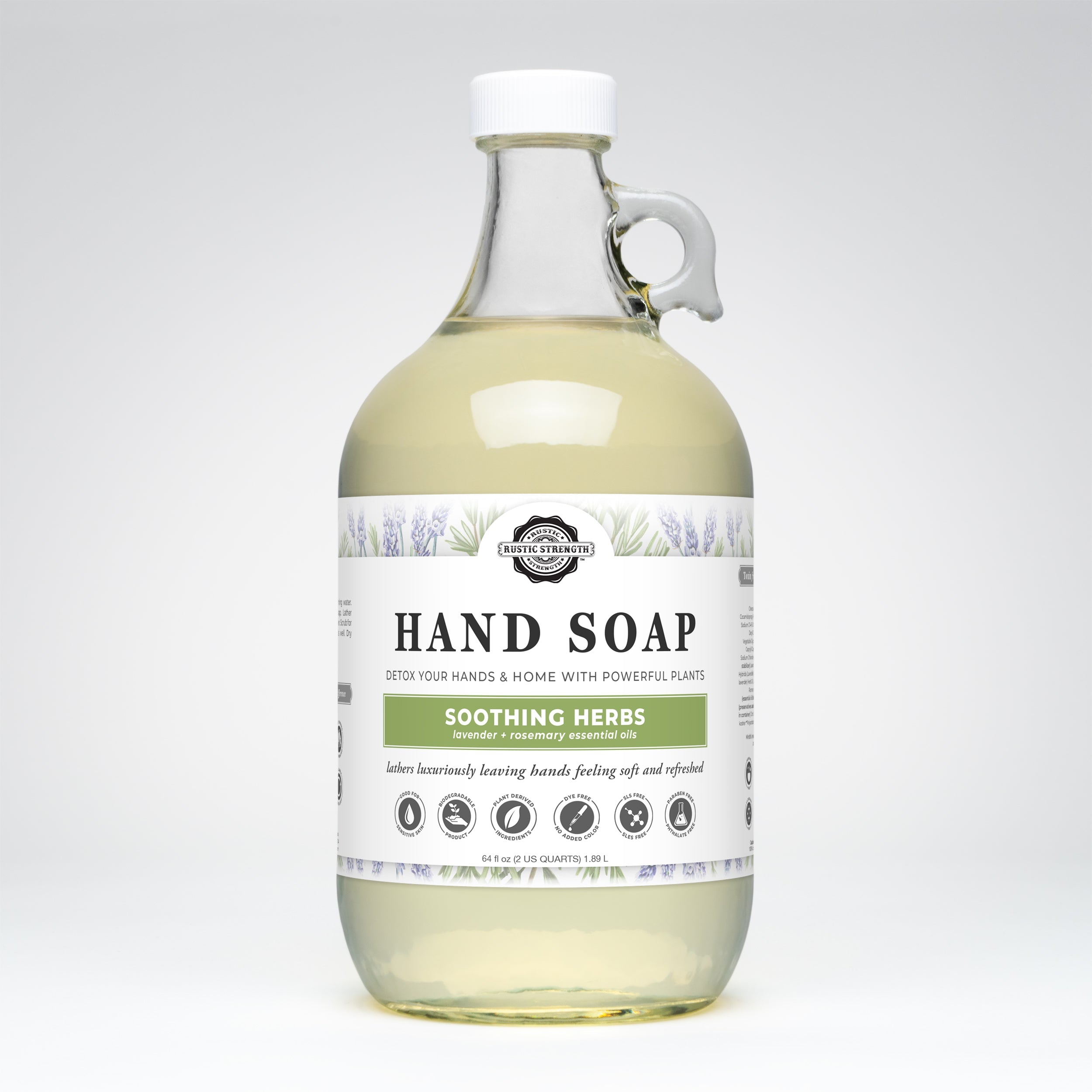 Hand Soap | Soothing Herbs Half Gallon Glass