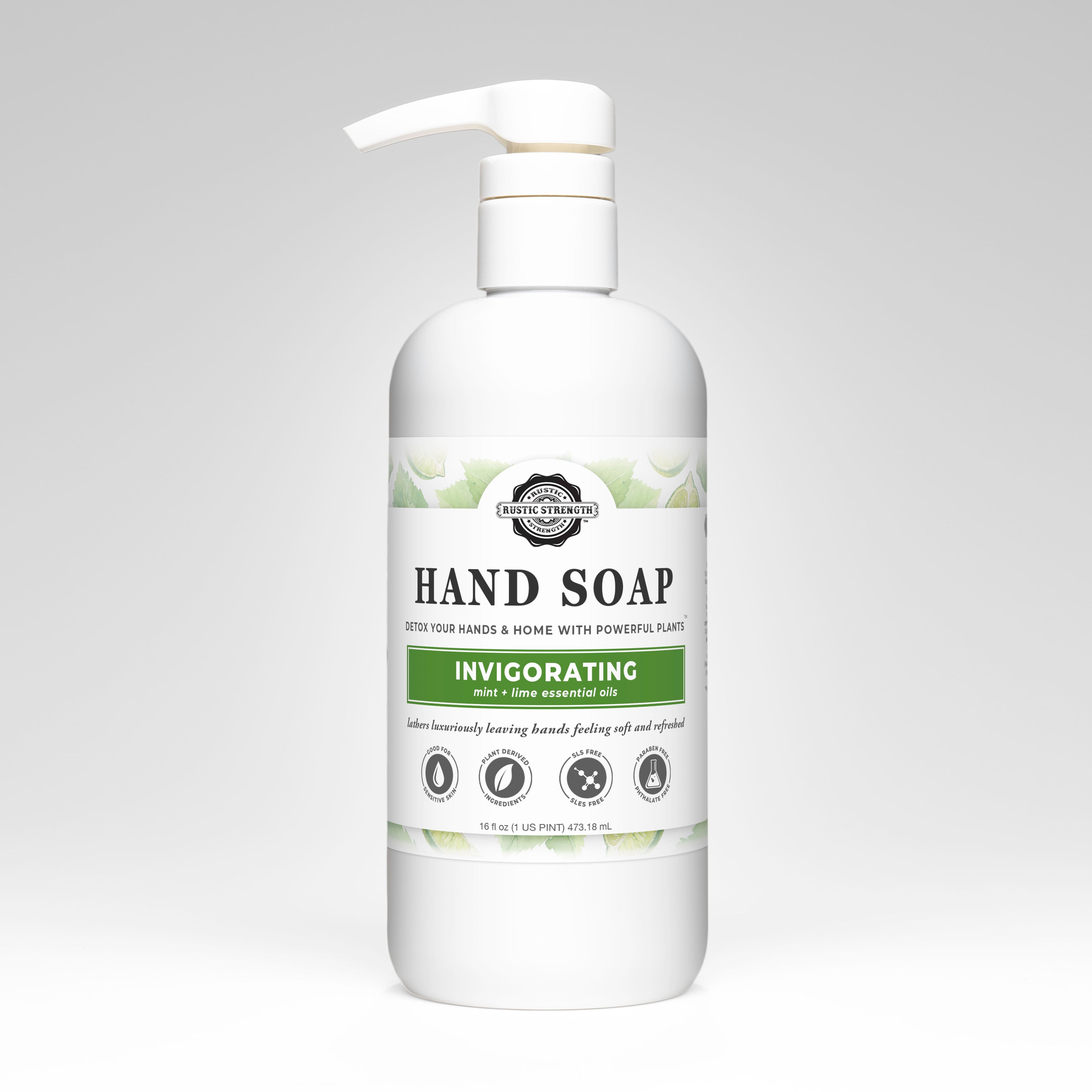 Hand Soap | Invigorating 16 oz Plastic