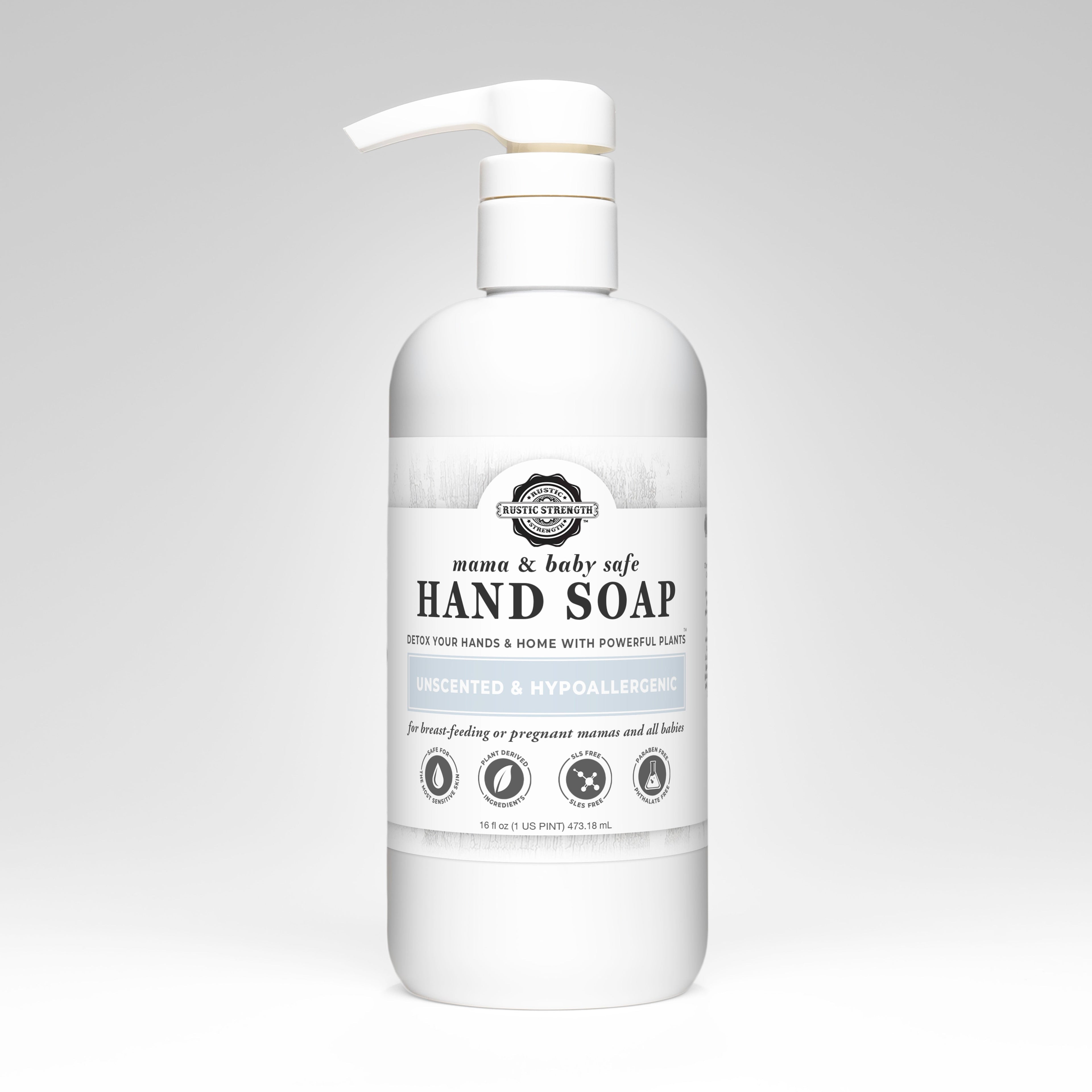 Hand Soap | Mama + Baby Safe 16 oz Plastic