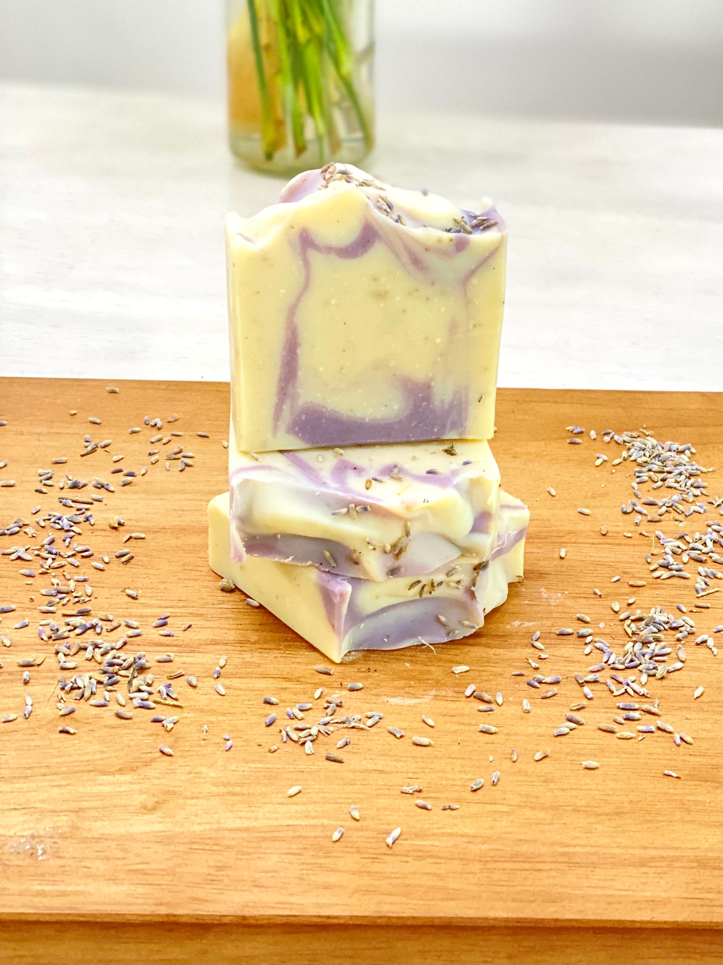 5 oz Lavender with Lavender Buds Handcrafted Soap - Pluff Mud Mercantile