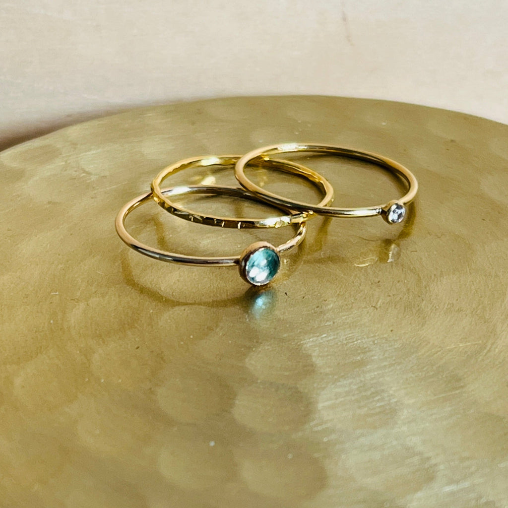BLUE APATITE RING