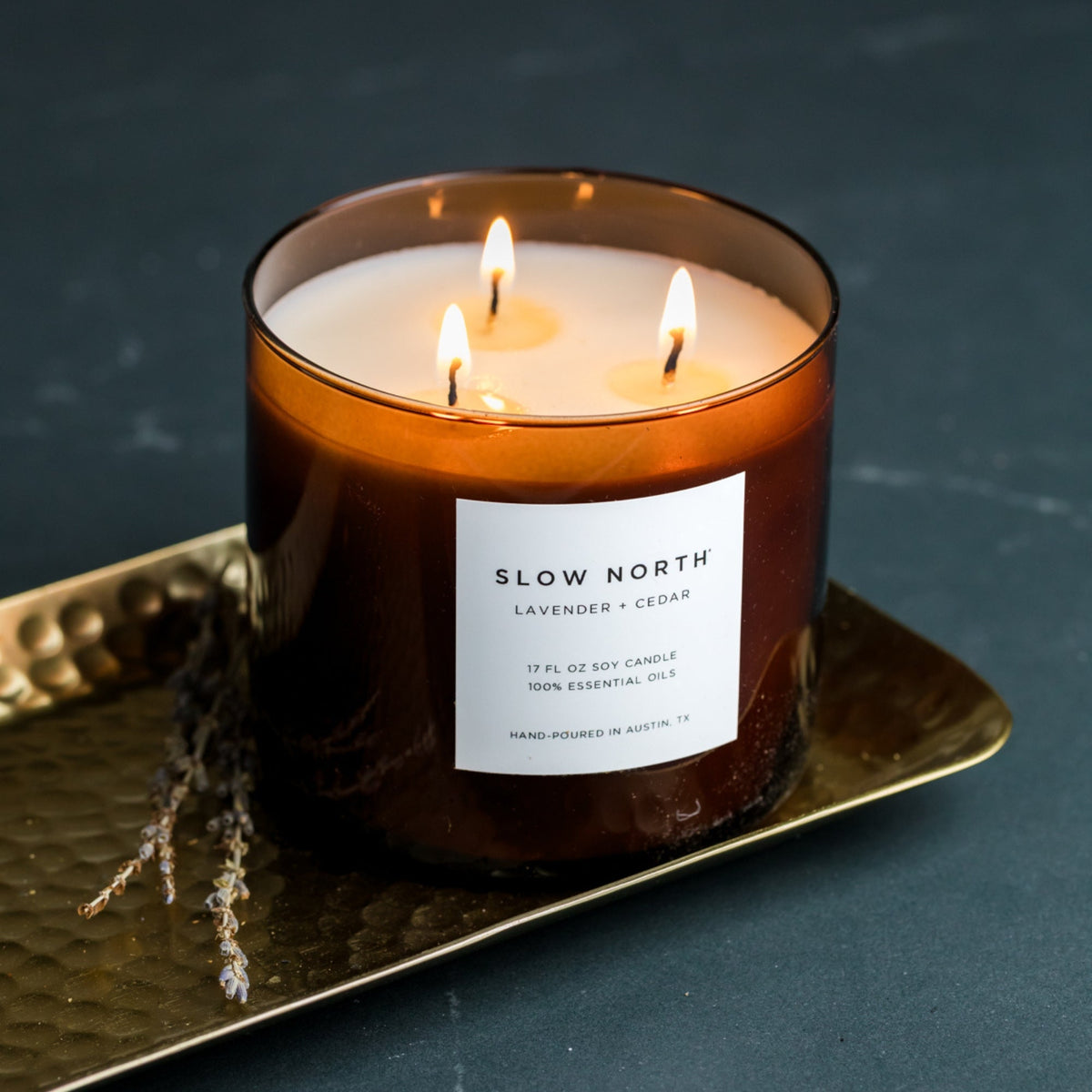 Lavender + Cedar - Signature 3-Wick Candle