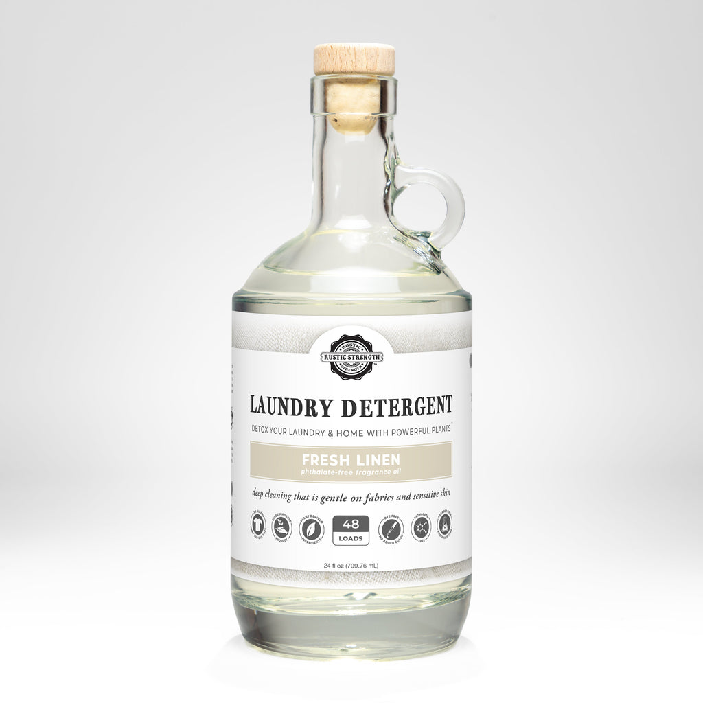 Laundry Detergent | Fresh Linen 24 oz Glass