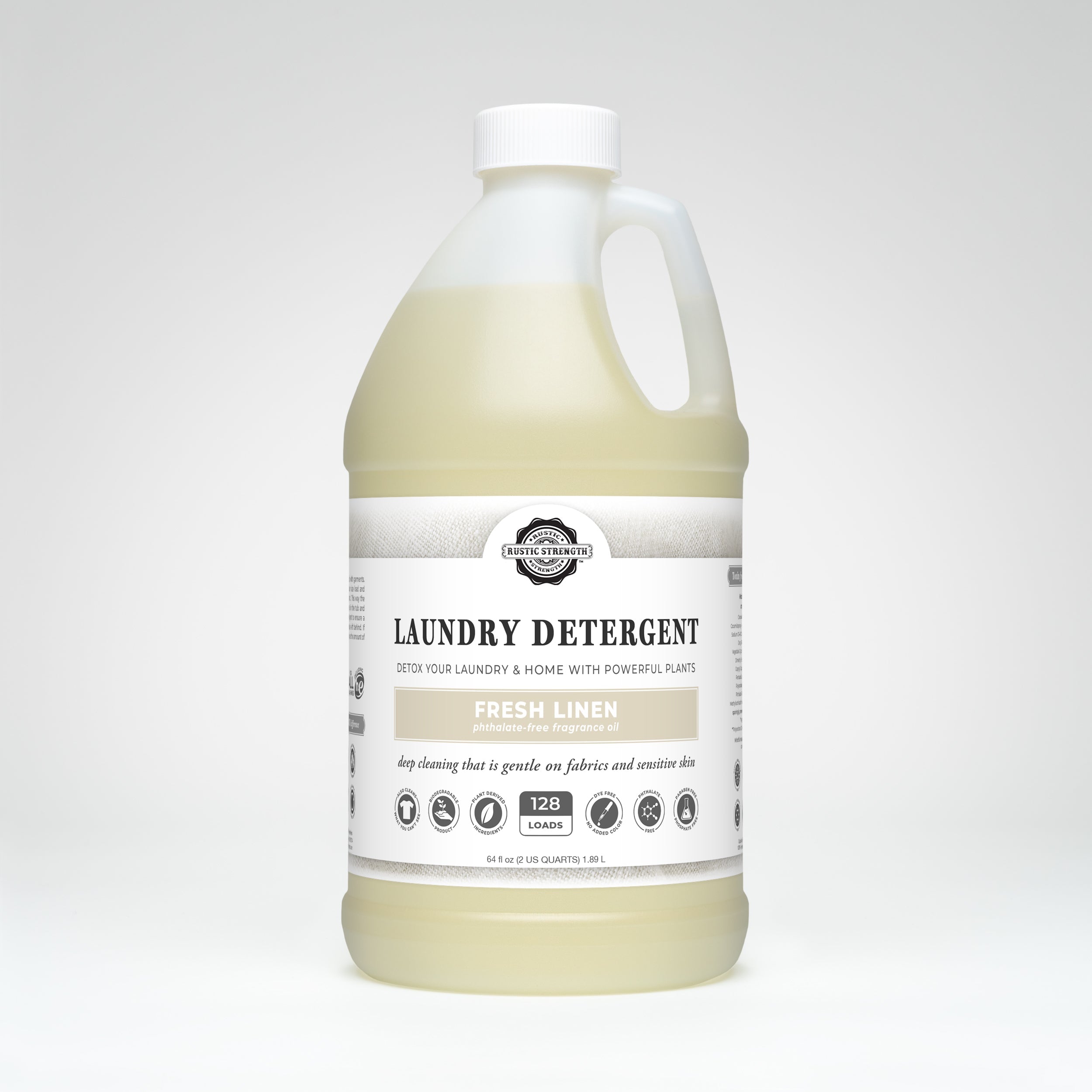 Laundry Detergent | Fresh Linen Half Gallon Plastic