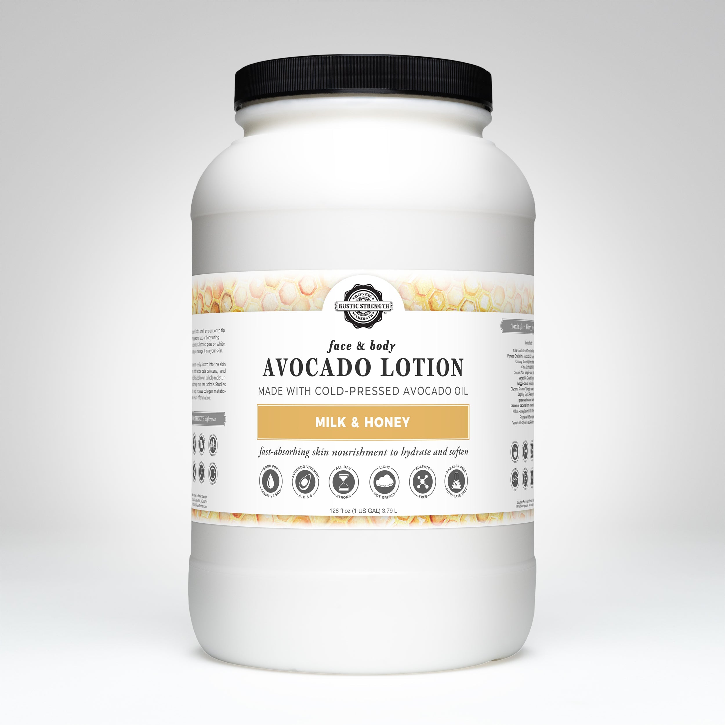 Avocado Lotion | Milk & Honey Gallon Jar Plastic