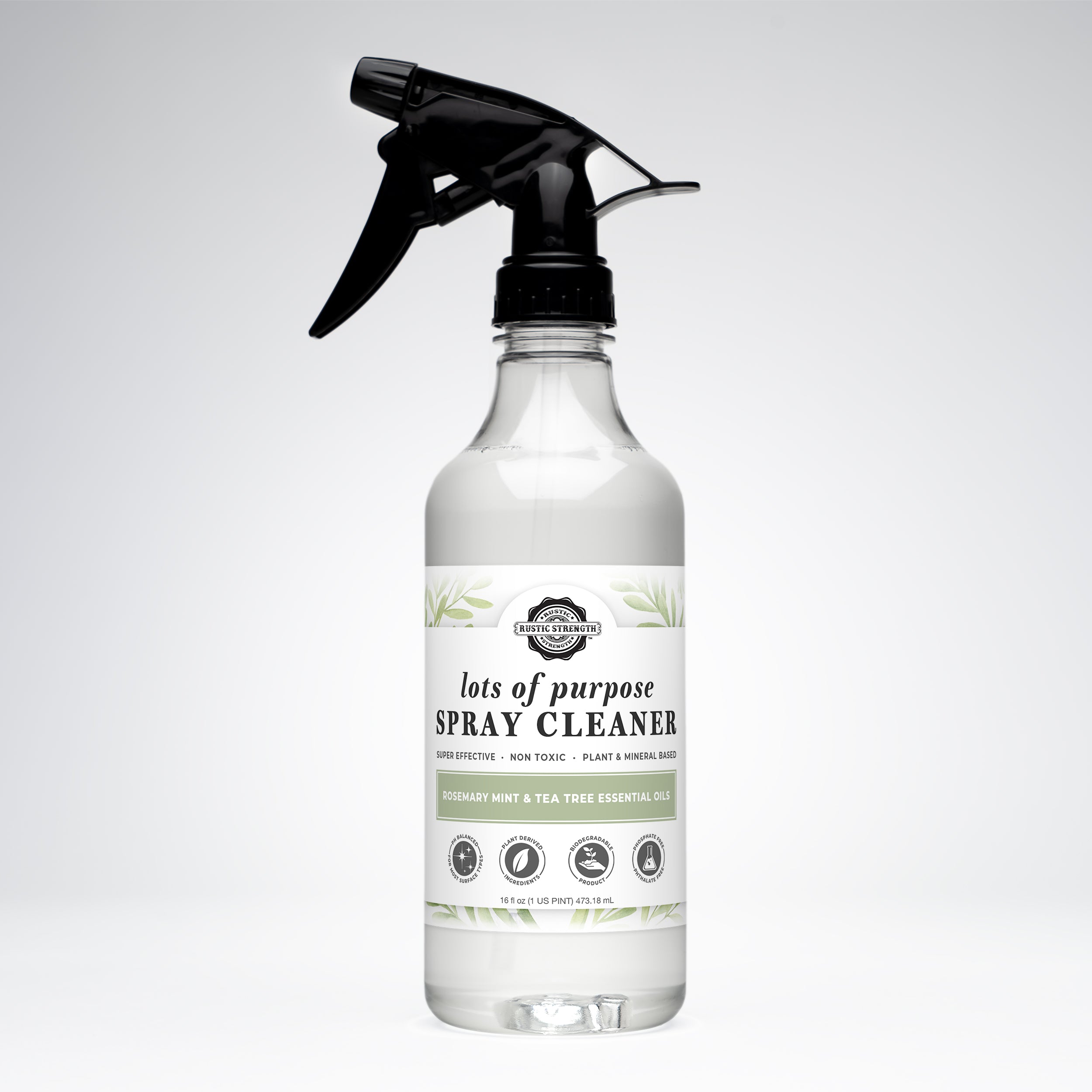Lots of Purpose Spray Cleaner | Rosemary, Mint & Tea Tree 16 oz Plastic