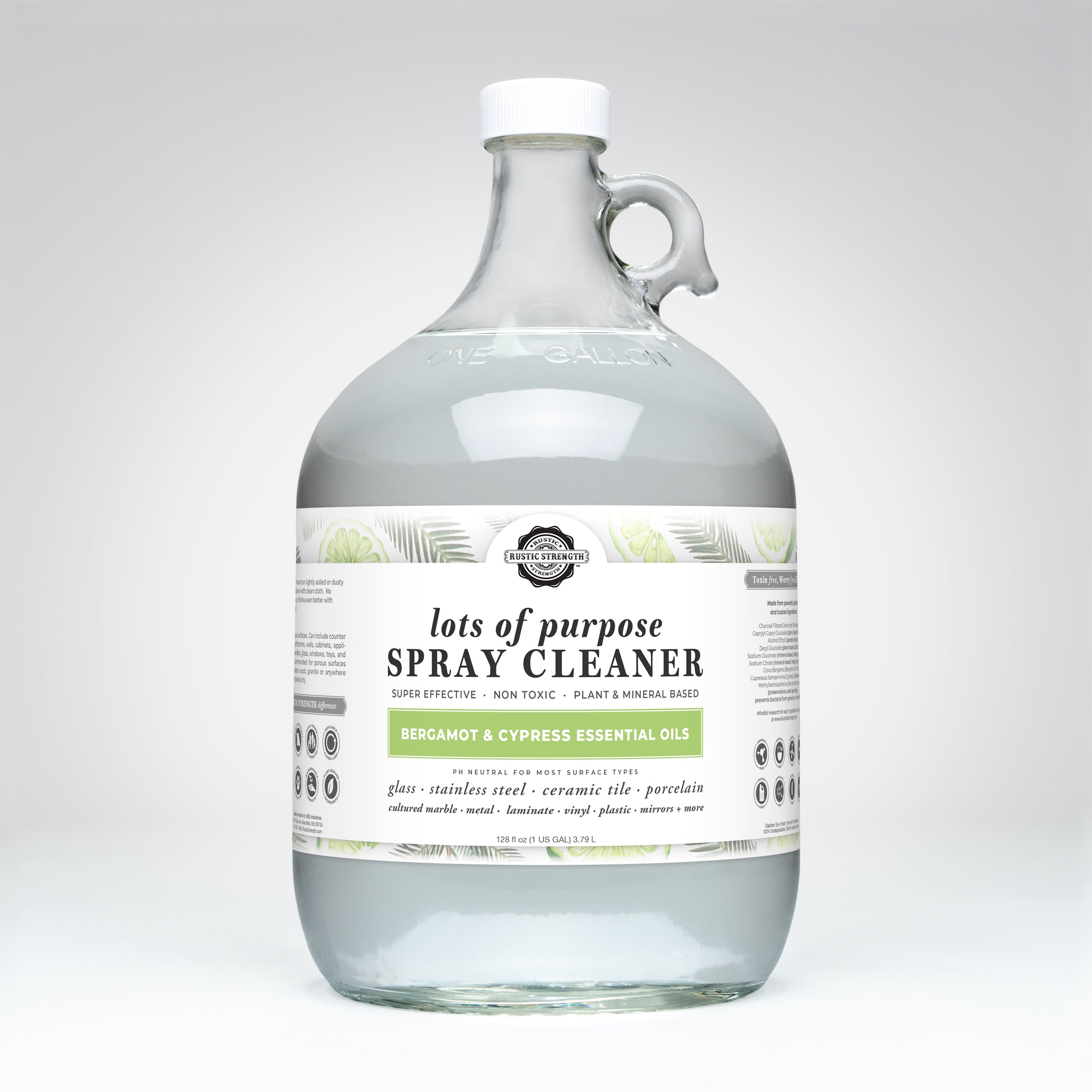 Lots of Purpose Spray Cleaner | Bergamot & Cypress Gallon Glass